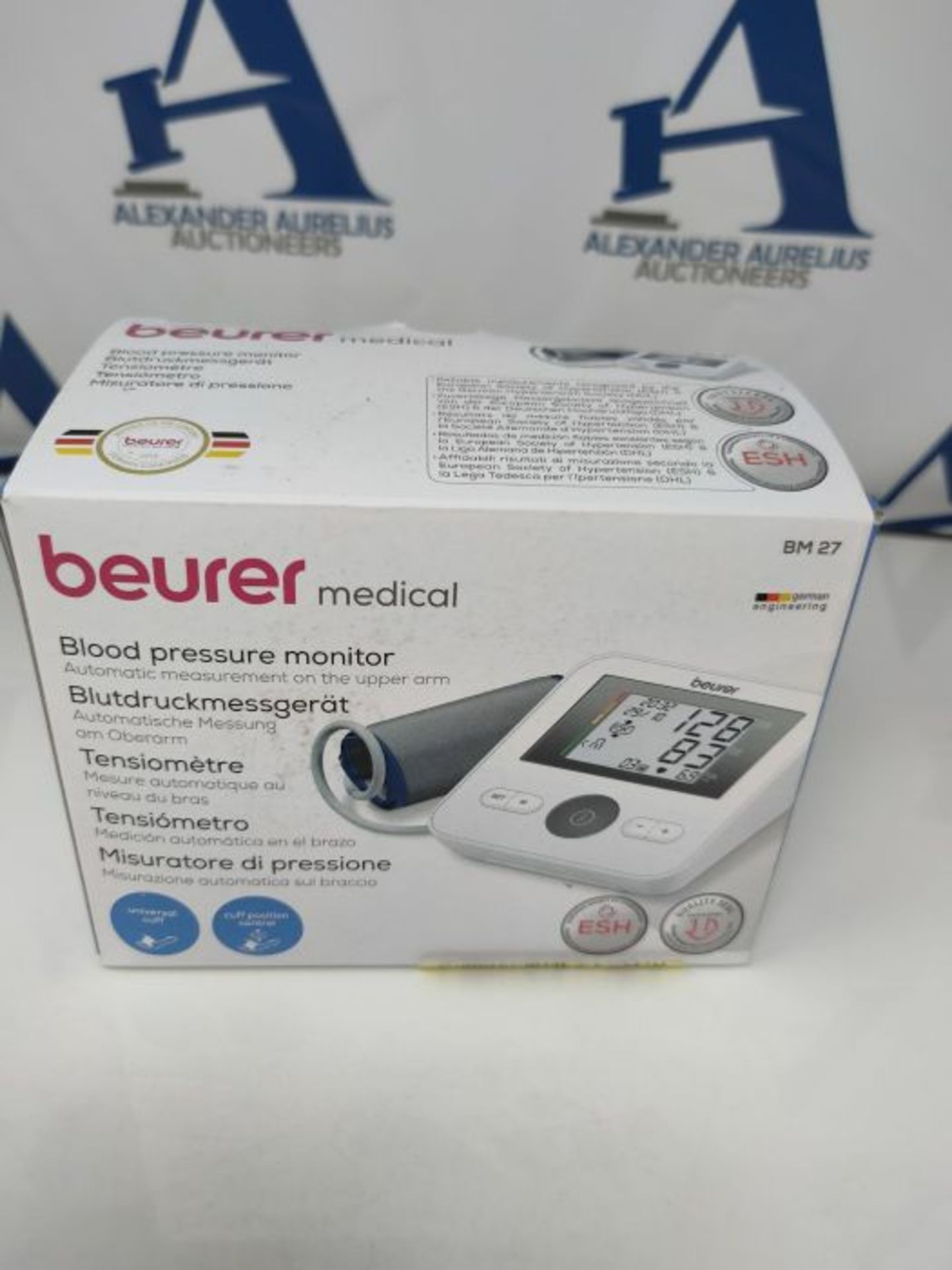Beurer BM27 Upper Arm Blood Pressure Monitor Medical Device XL Upper-Arm Cuff (22-42 c - Image 2 of 3