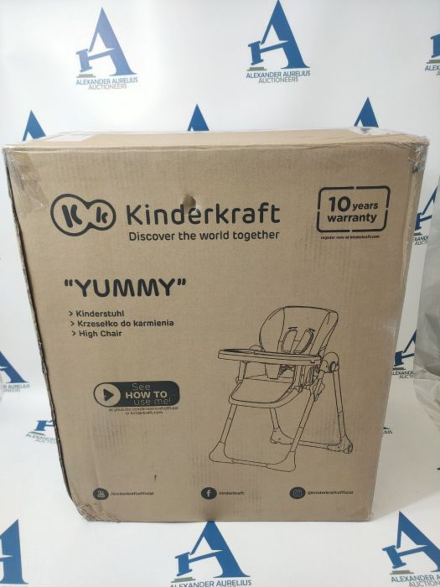 RRP £85.00 Kinderkraft Hochstuhl YUMMY, Kinderhochstuhl, Babystuhl, Kombihochstuhl, ab den Ersten - Image 2 of 3