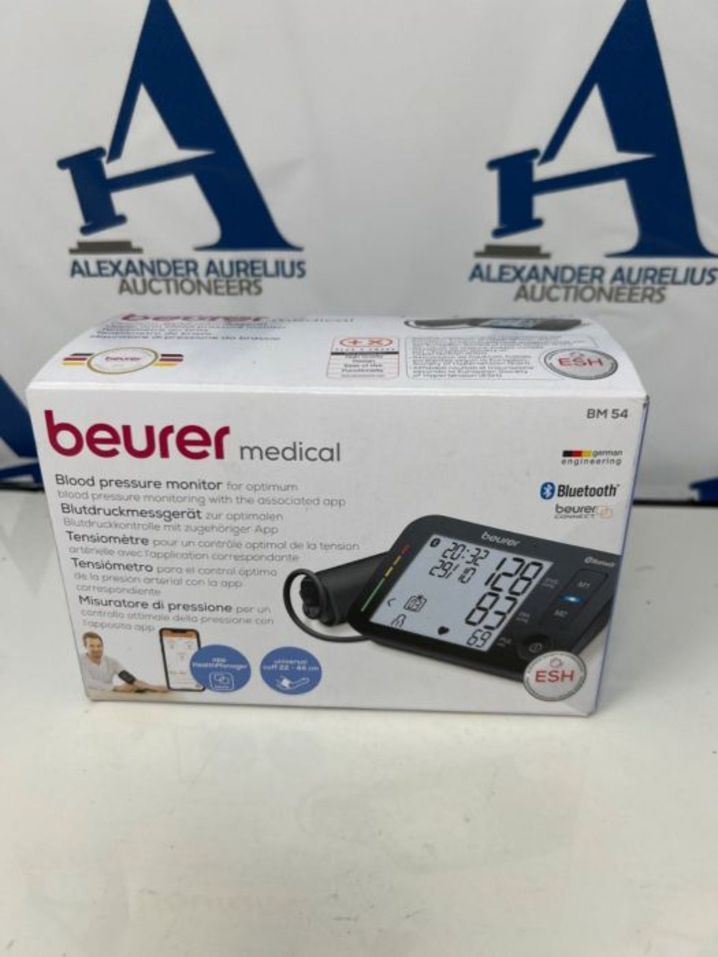 Beurer BM54 Upper Arm Blood Pressure Monitor | Medical Device | XL Upper-arm Cuff (22- - Image 2 of 3