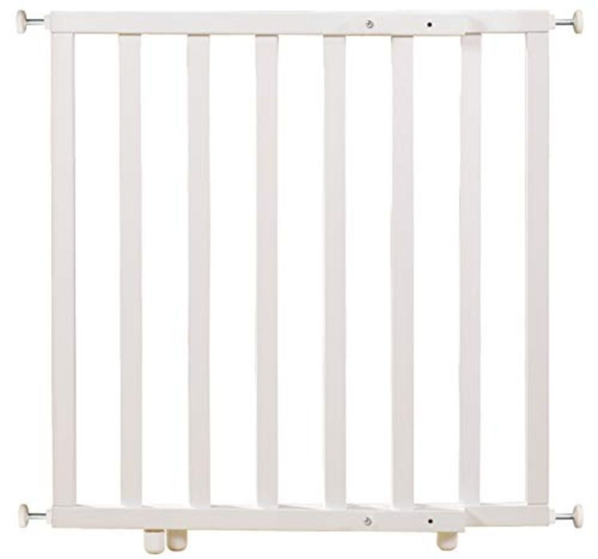 roba Clip-on safety gate, white, width 62-105 cm, stair gate for children and pets.