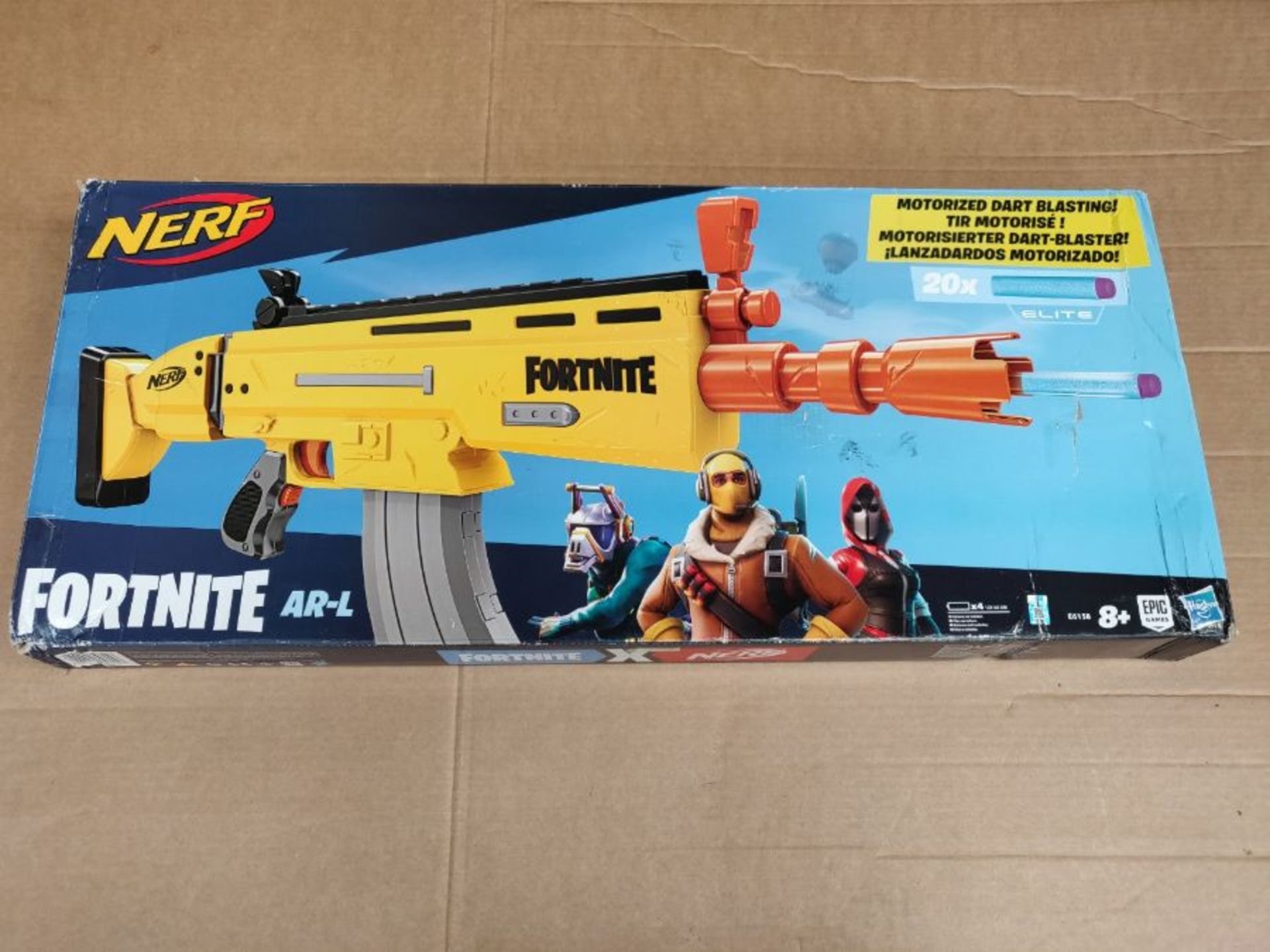 [INCOMPLETE] Nerf Fortnite AR-L Motorised Nerf Elite Dart Blaster - Motorised Toy Blas - Image 2 of 3