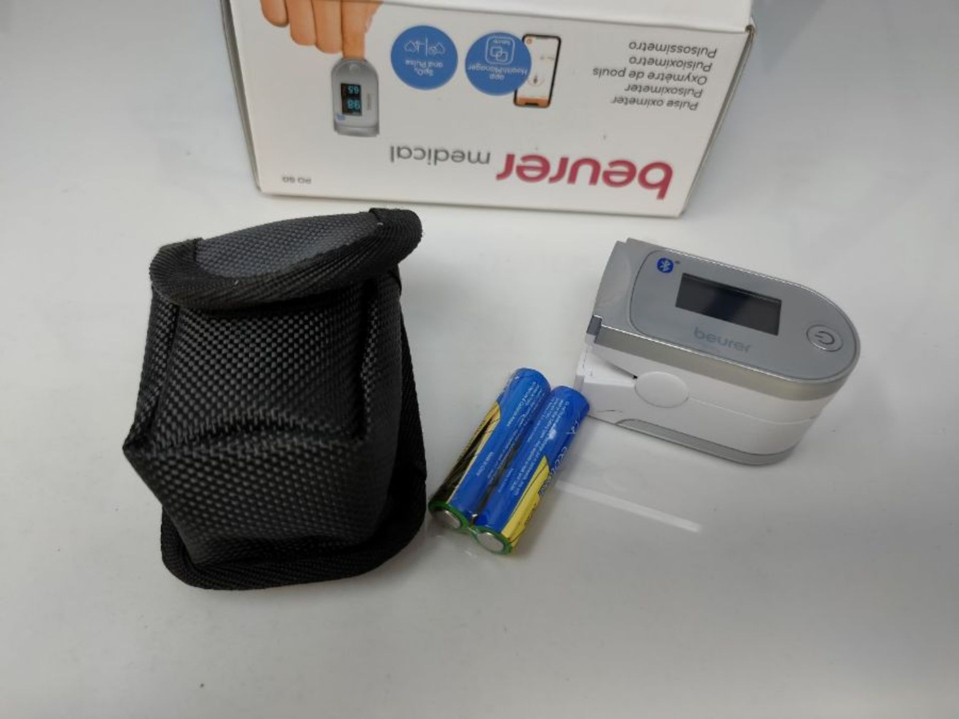 Beurer PO60 Pulse Oximeter with Bluetooth | Measures Heart Rate and arterial Oxygen Sa - Image 3 of 3