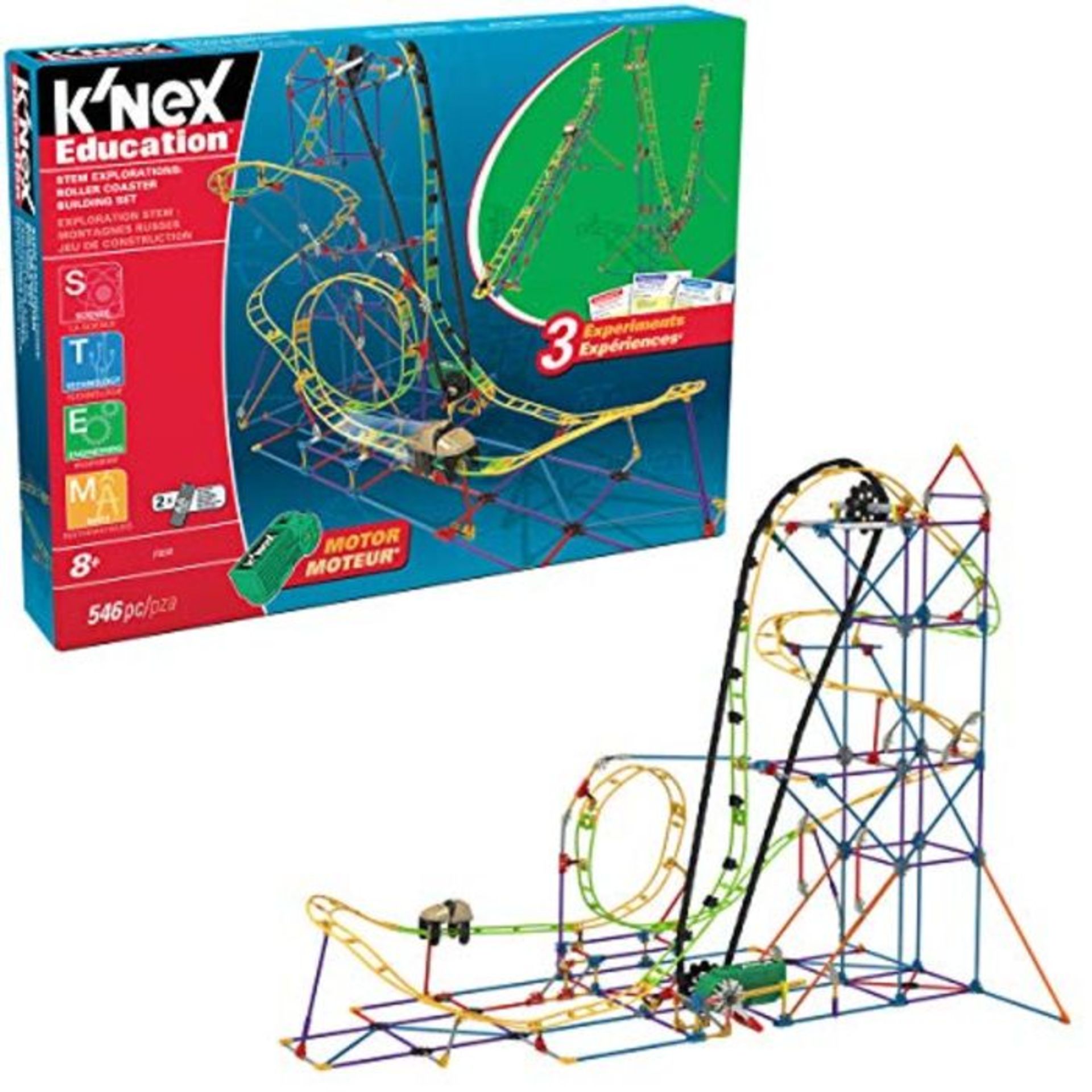 K'Nex 77077 STEM Explorations Roller Coaster Building Set for Ages 8+ Construction Edu