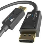 KabelDirekt - 2m - DisplayPort cable, DP 1.4, VESA-certified (8K at 60Hz, 144Hz, HDR10