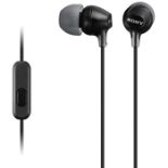 Sony MDR-EX15AP Earphones with Smartphone Mic and Control - Black