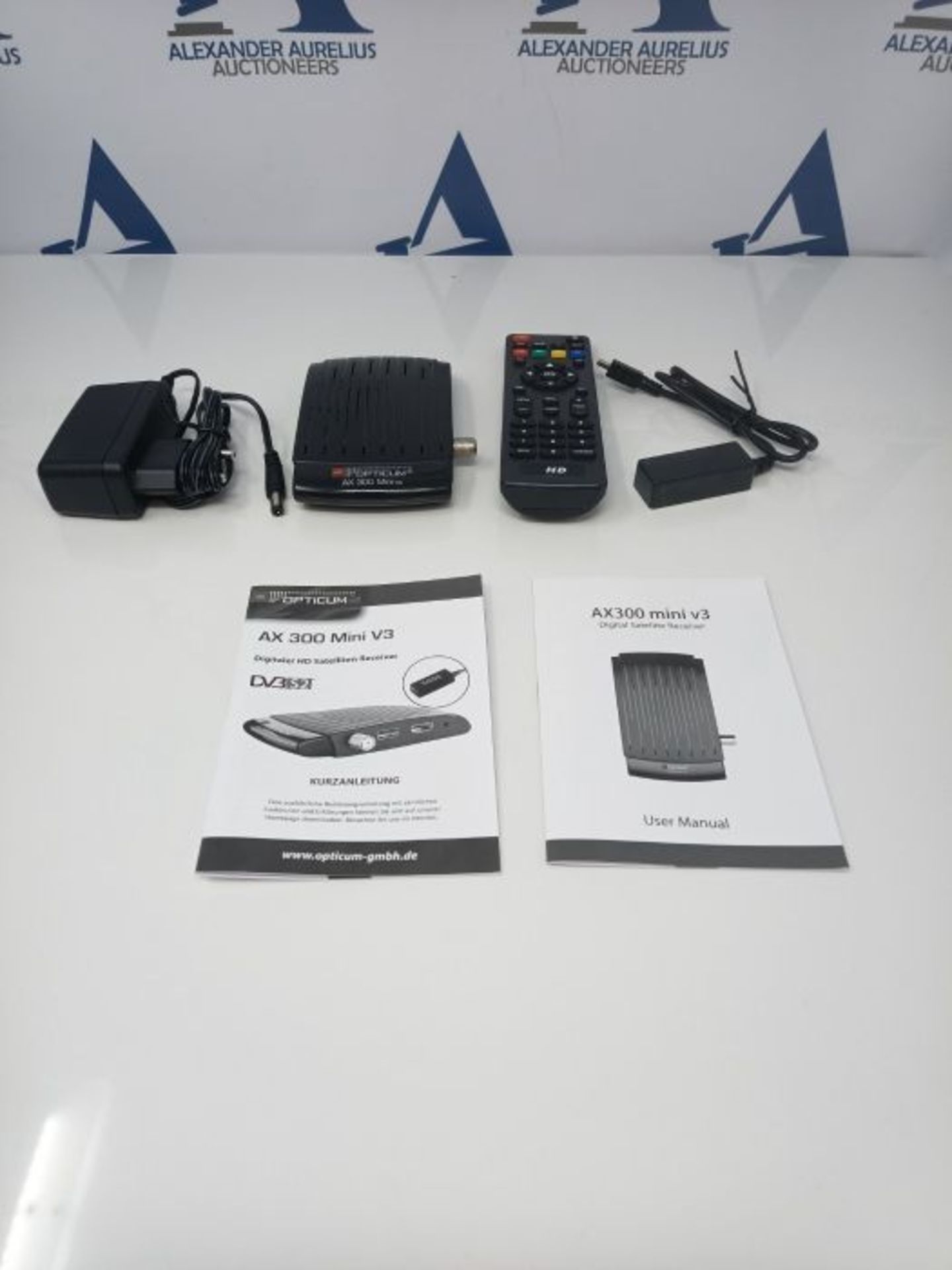 RED OPTICUM AX 300 Mini V3 Sat Receiver I Digital Satellite Receiver HD - External IR - Image 3 of 3
