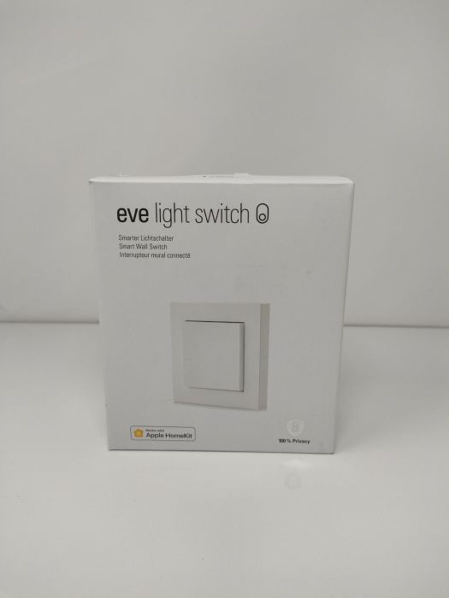 RRP £99.00 Eve Light Switch â¬  Smarter Lichtschalter (Apple HomeKit), Einfach-, Wechsel- & - Image 2 of 3