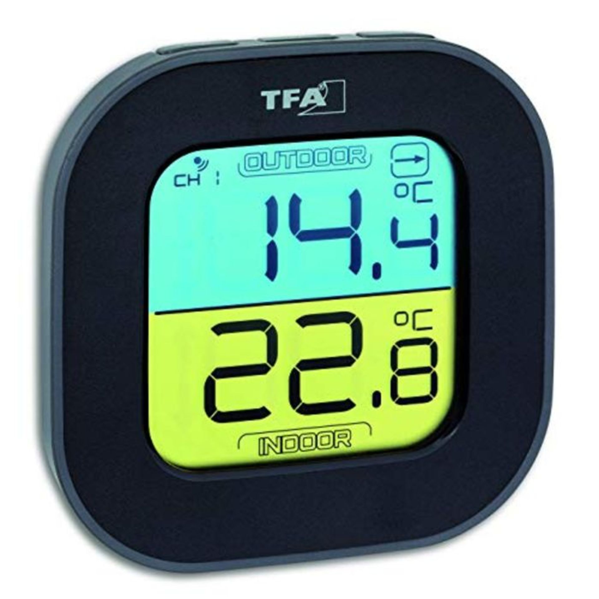 TFA Dostmann Fun Thermometer with Outdoor Sensor Wireless Indoor/Outdoor Digital Trend