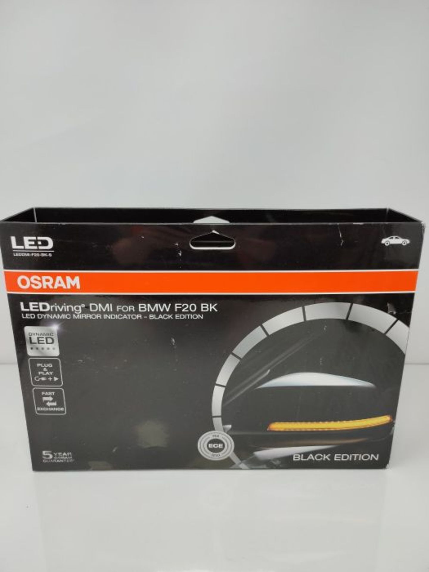 RRP £100.00 OSRAM LEDDMI F20 BK S LEDriving Intermitente dinÃ¡mico LED para retrovisor - Black E - Image 2 of 3