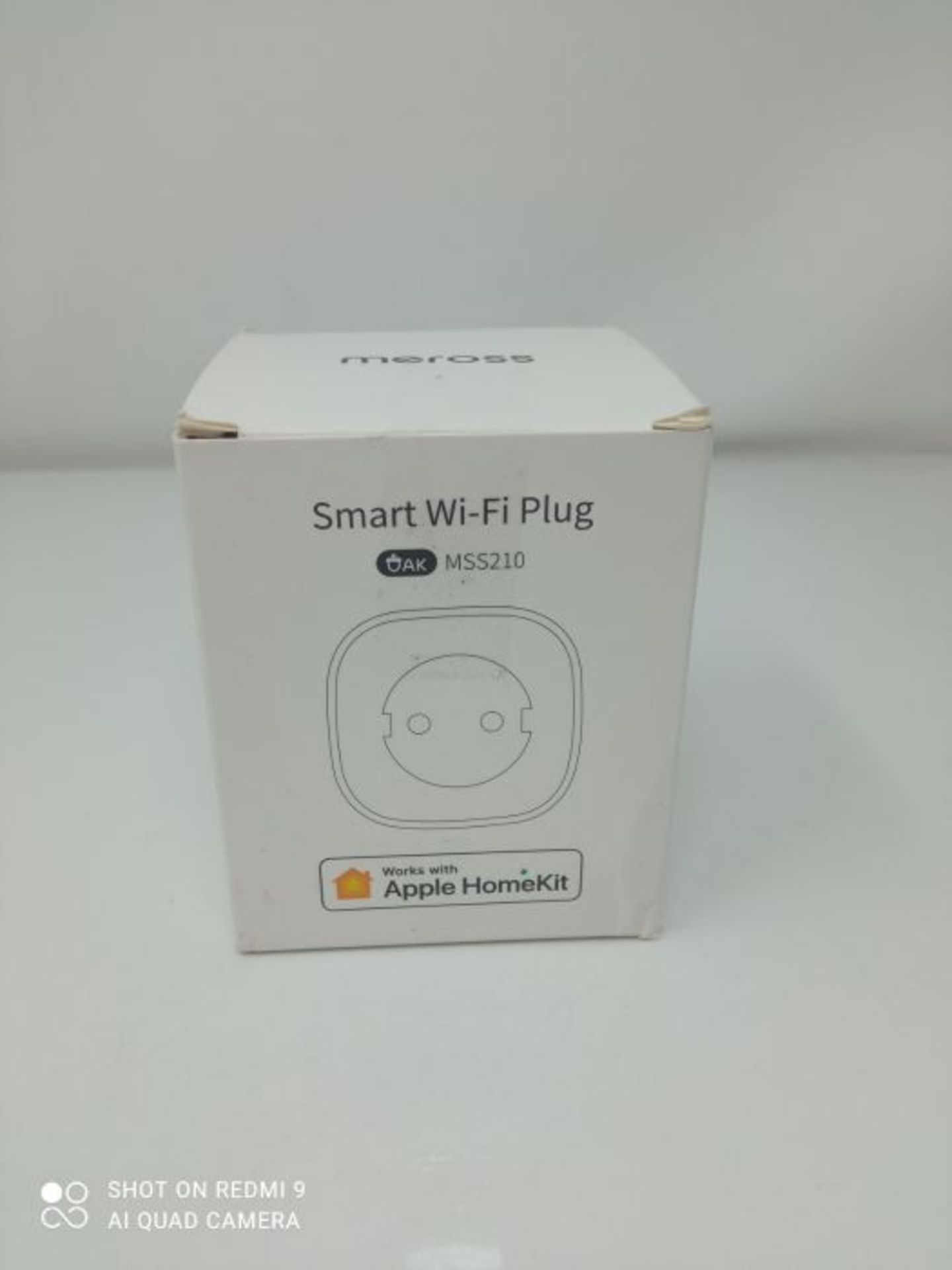 WLAN socket works with Apple HomeKit, meross Smart Plug, compatible with Siri, Alexa,