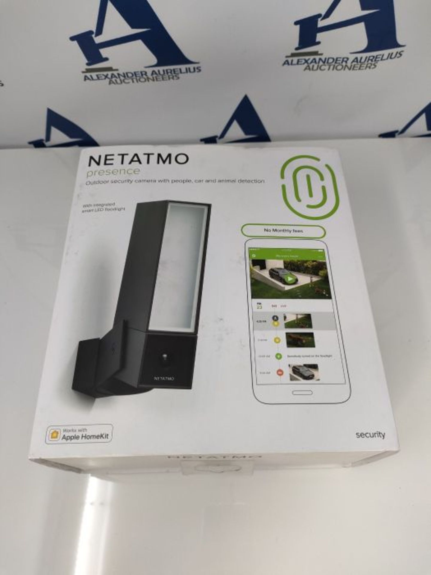 RRP £246.00 Netatmo Smart Outdoor Security Camera, Wi-Fi, Integrated Floodlight, Movement Detectio - Image 2 of 3