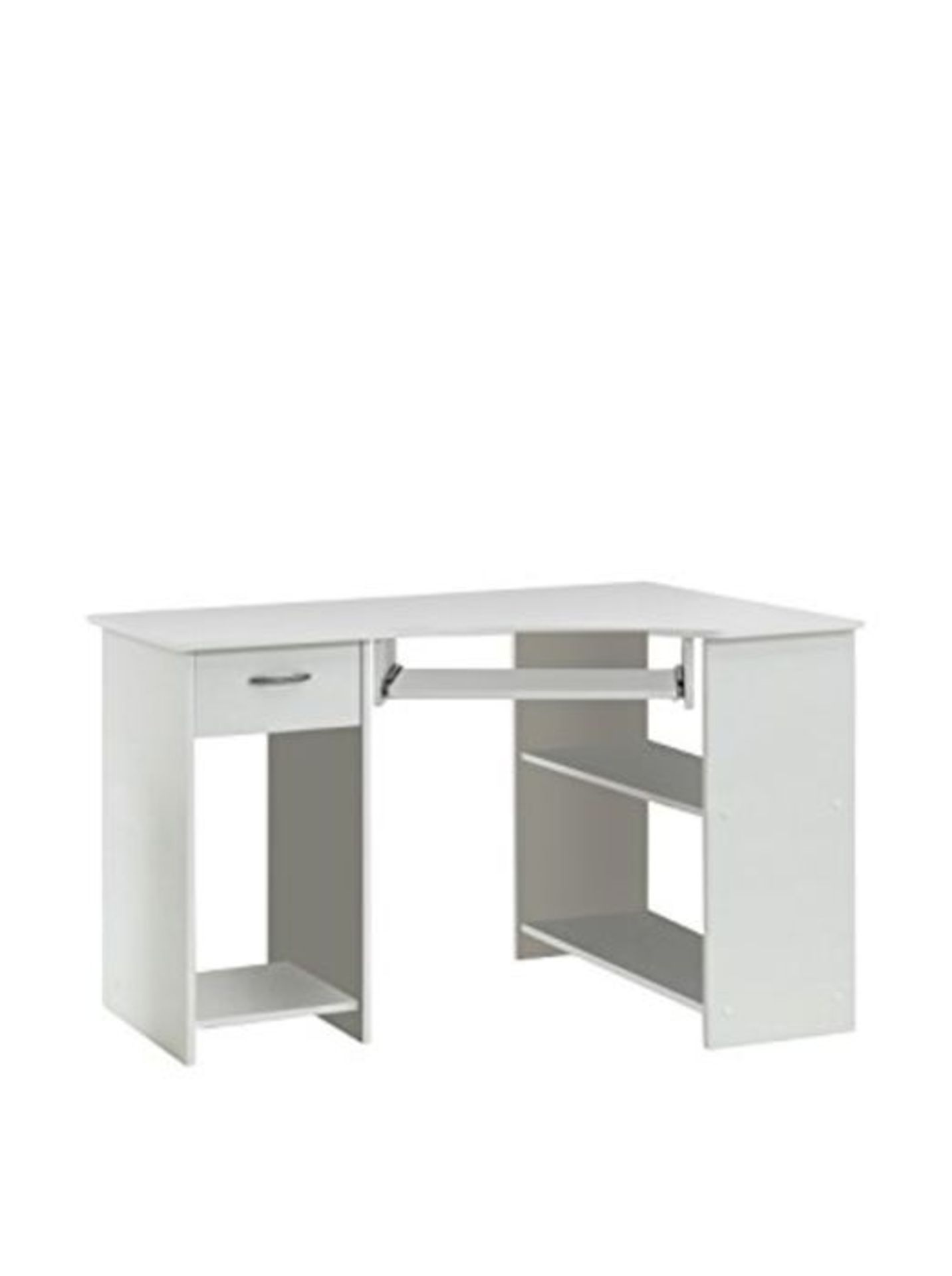 RRP £86.00 FMD 350-001_we Felix 1 Bureau d'Angle avec Tiroir Blanc