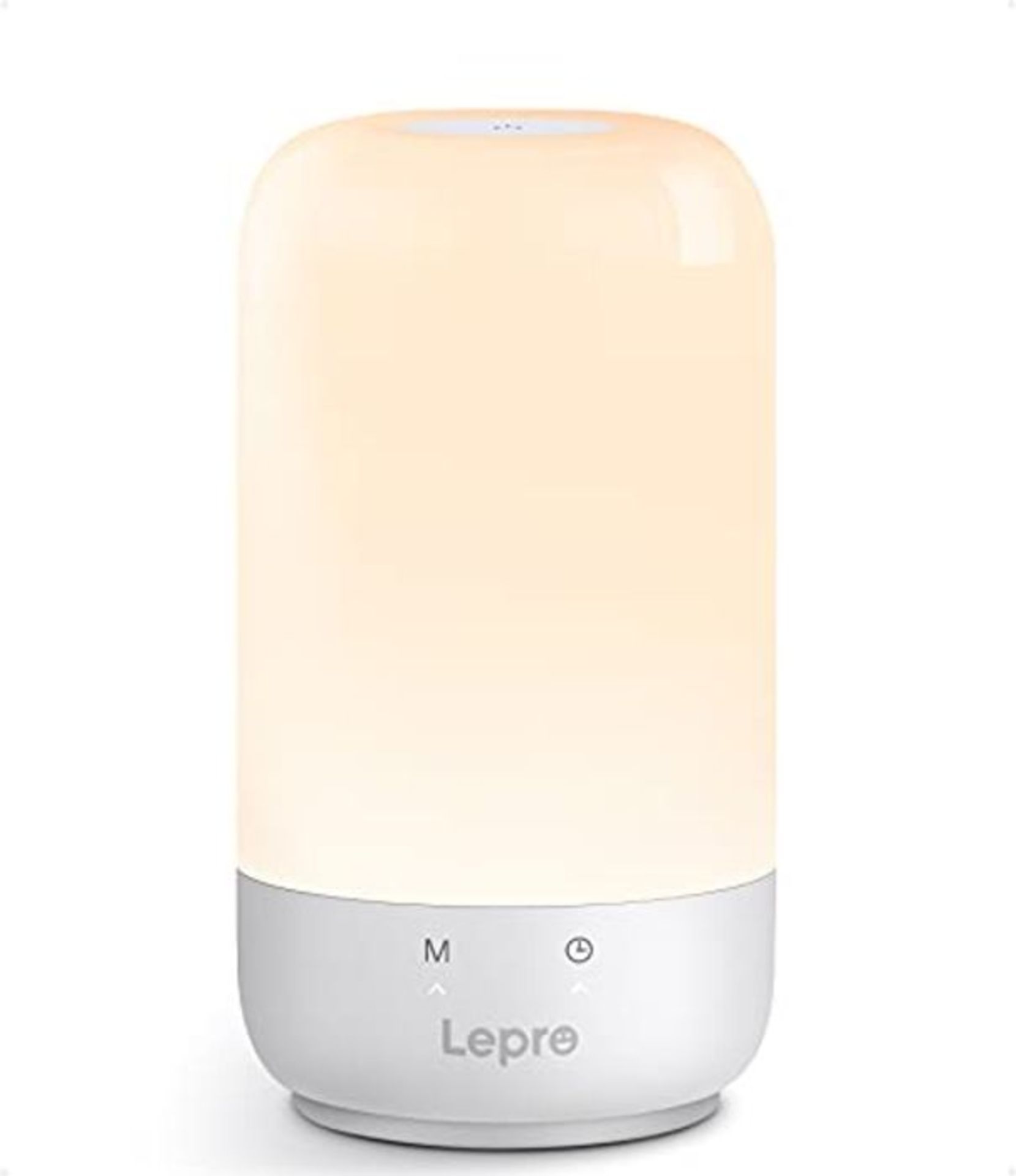 Lepro Nachttischlampe Touch Dimmbar, LED Tischlampe mit WeiÃx RGB, Nachtlicht mit Ti