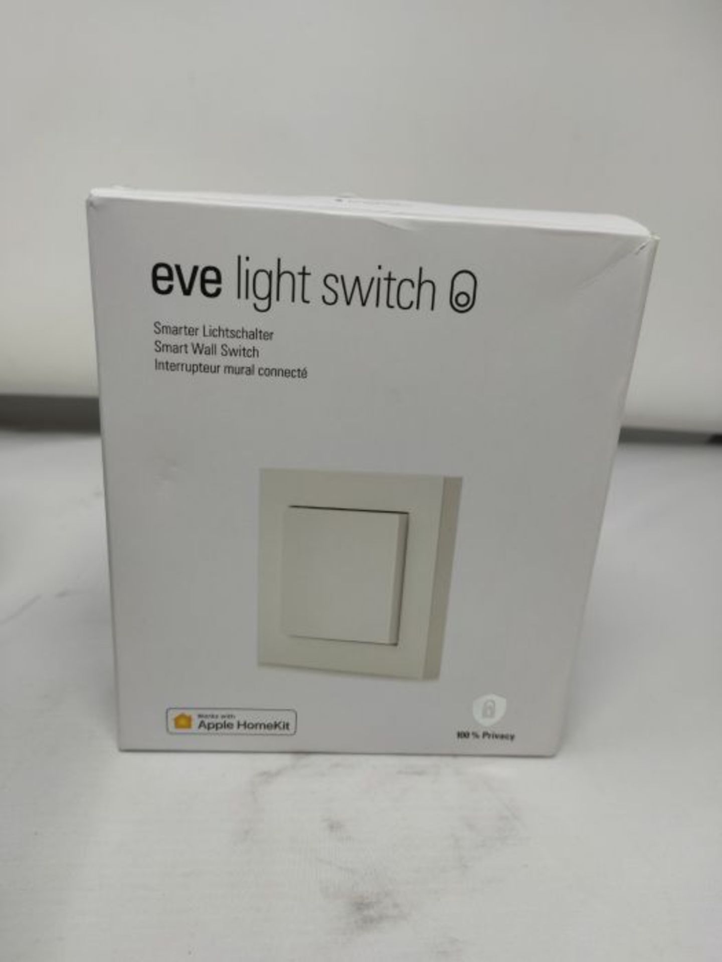 RRP £94.00 [CRACKED] Eve Light Switch â¬  Smarter Lichtschalter (Apple HomeKit), Einfach-, W - Image 2 of 3