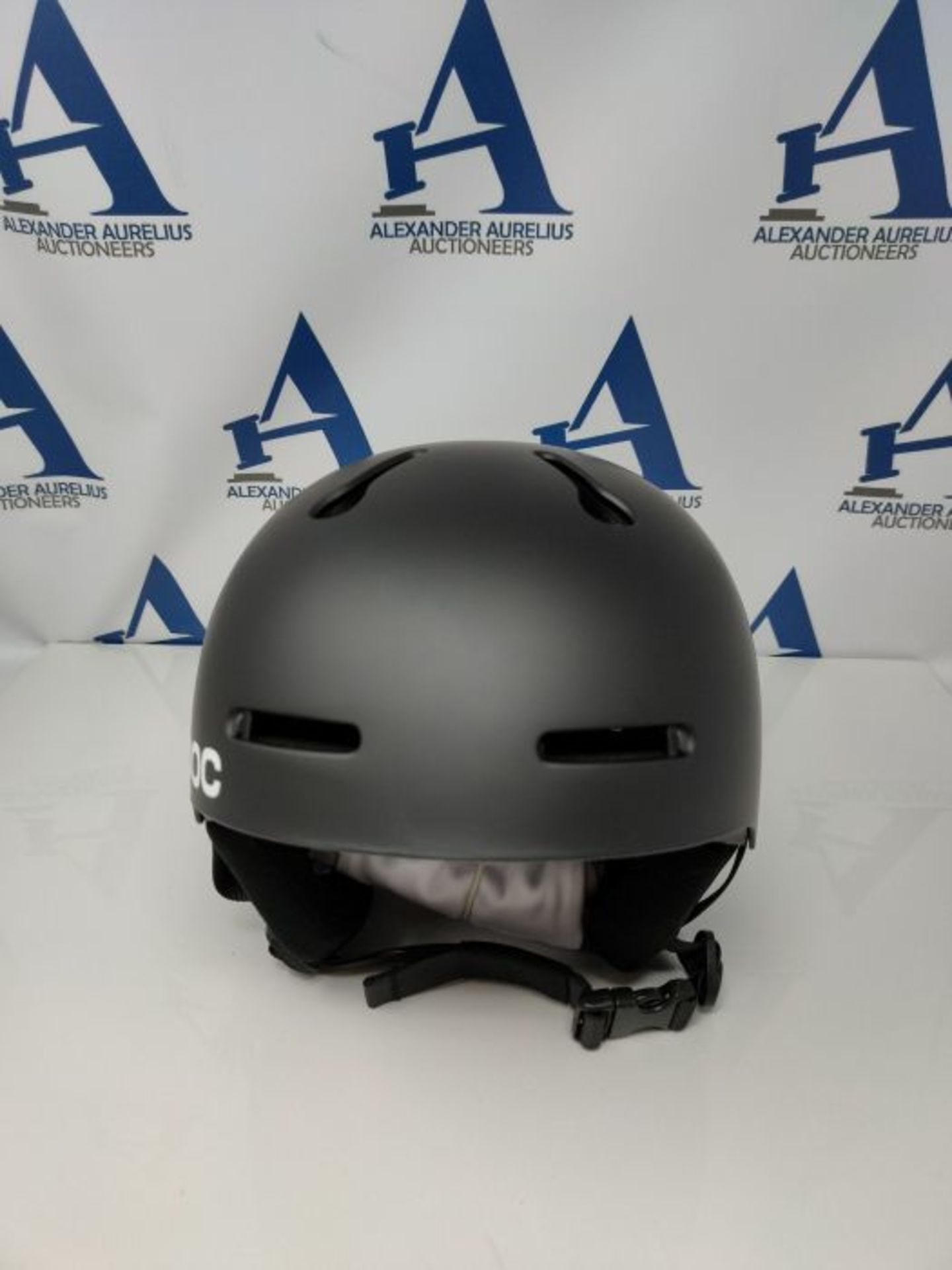 RRP £95.00 POC Sports Unisex's Auric Cut Helmet, Matte Black, Medium/Large/Size 55-58 - Image 2 of 2