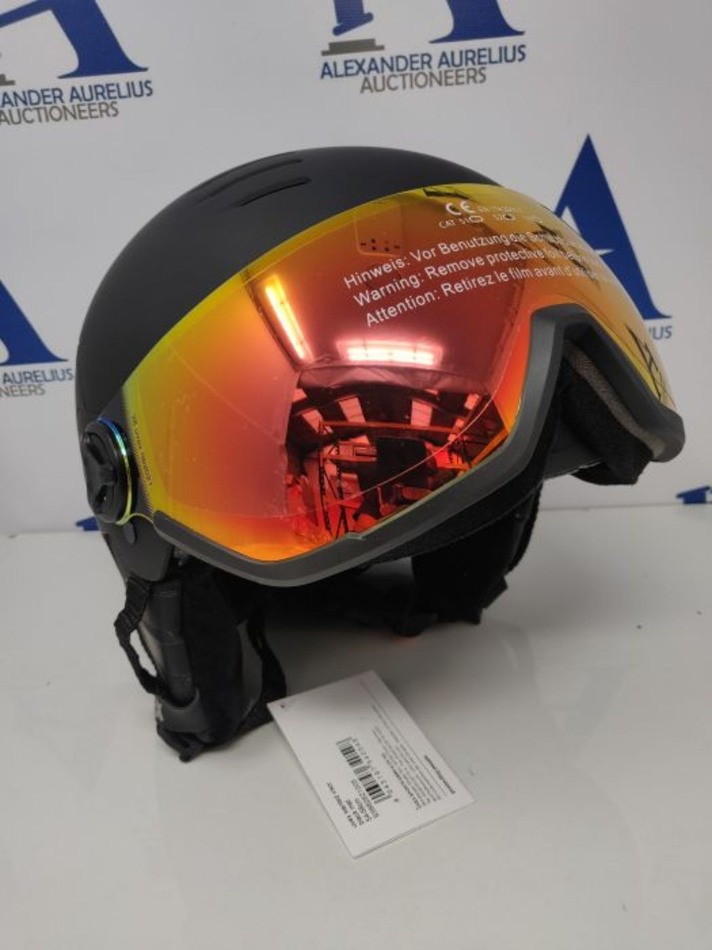 RRP £106.00 Uvex Unisex's Wanted Visor ski Helmet, Black mat, 54-58 cm - Image 3 of 3