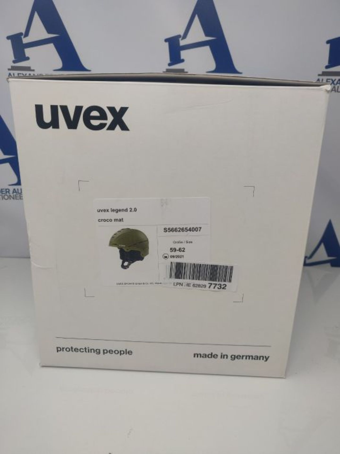 RRP £62.00 Uvex Unisex's Legend 2.0 ski Helmet, Croco mat, 59-62 cm - Image 2 of 3