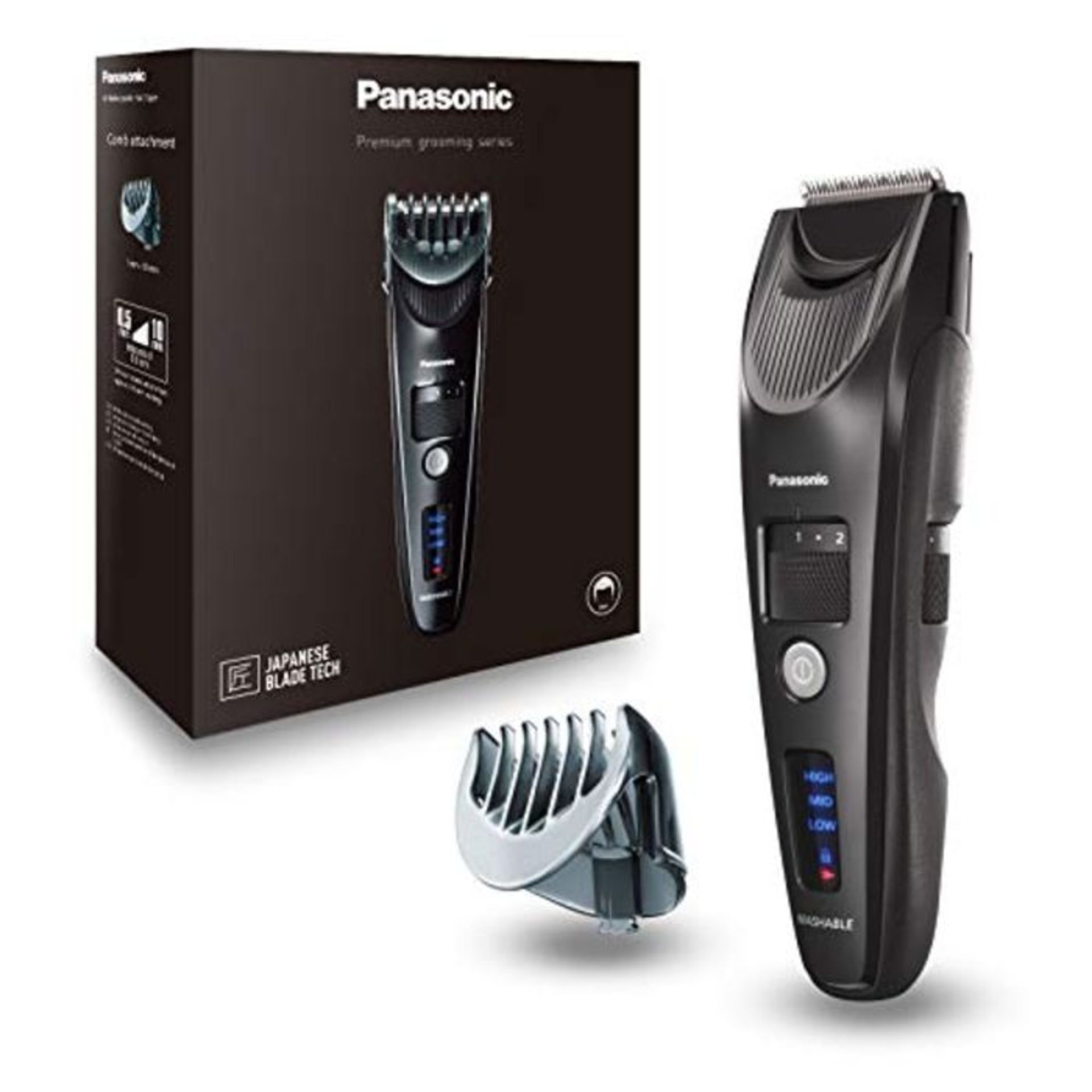 RRP £92.00 Panasonic, Black Wave - Pana Haarschneider ER-SC40-K803 bk