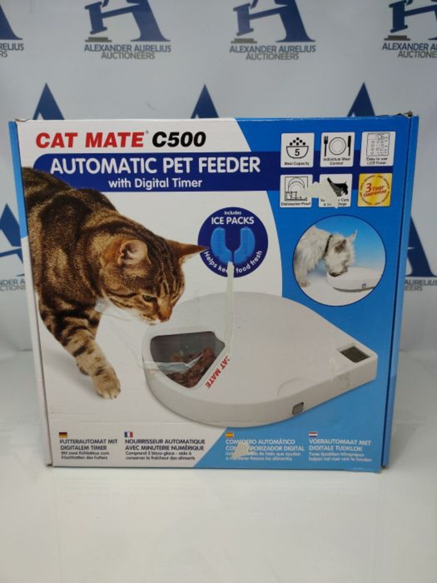 RRP £51.00 Cat Mate C500 Automatic Pet Feeder | Cat or Small Dog Bowl with Digital Timer | For We - Image 2 of 3