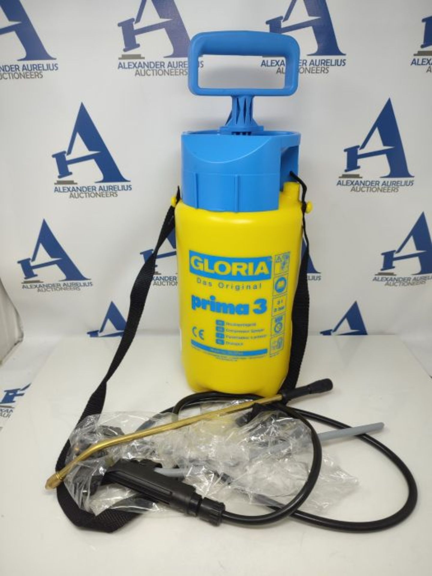 GLORIA Prima 3 Pressure Sprayer | Garden Sprayer | 3 Litre Capacity | Adjustable Brass - Image 2 of 2