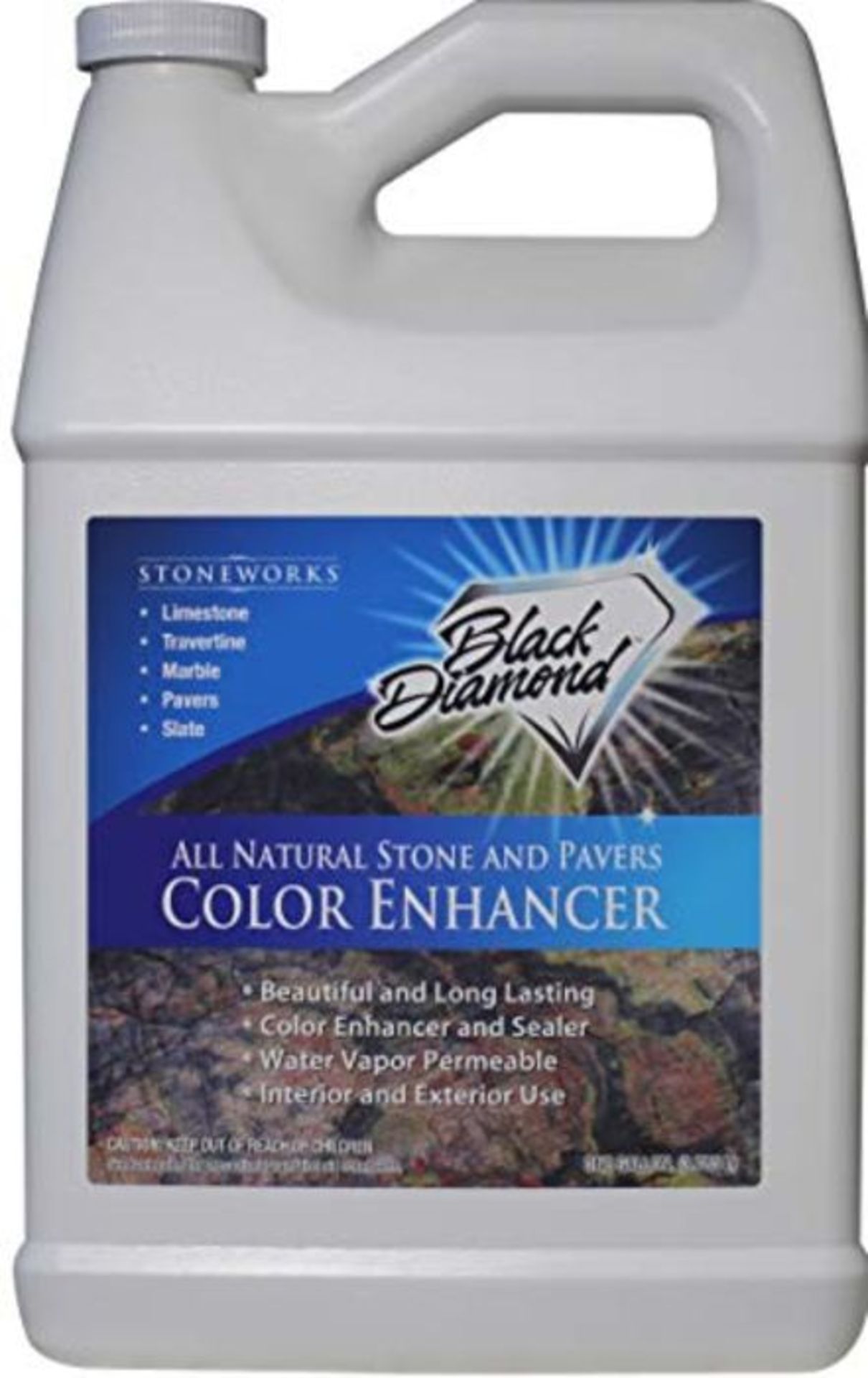 Color Enhancer Sealer for All-Natural Stone and Pavers. Marble, Travertine, Limestone,