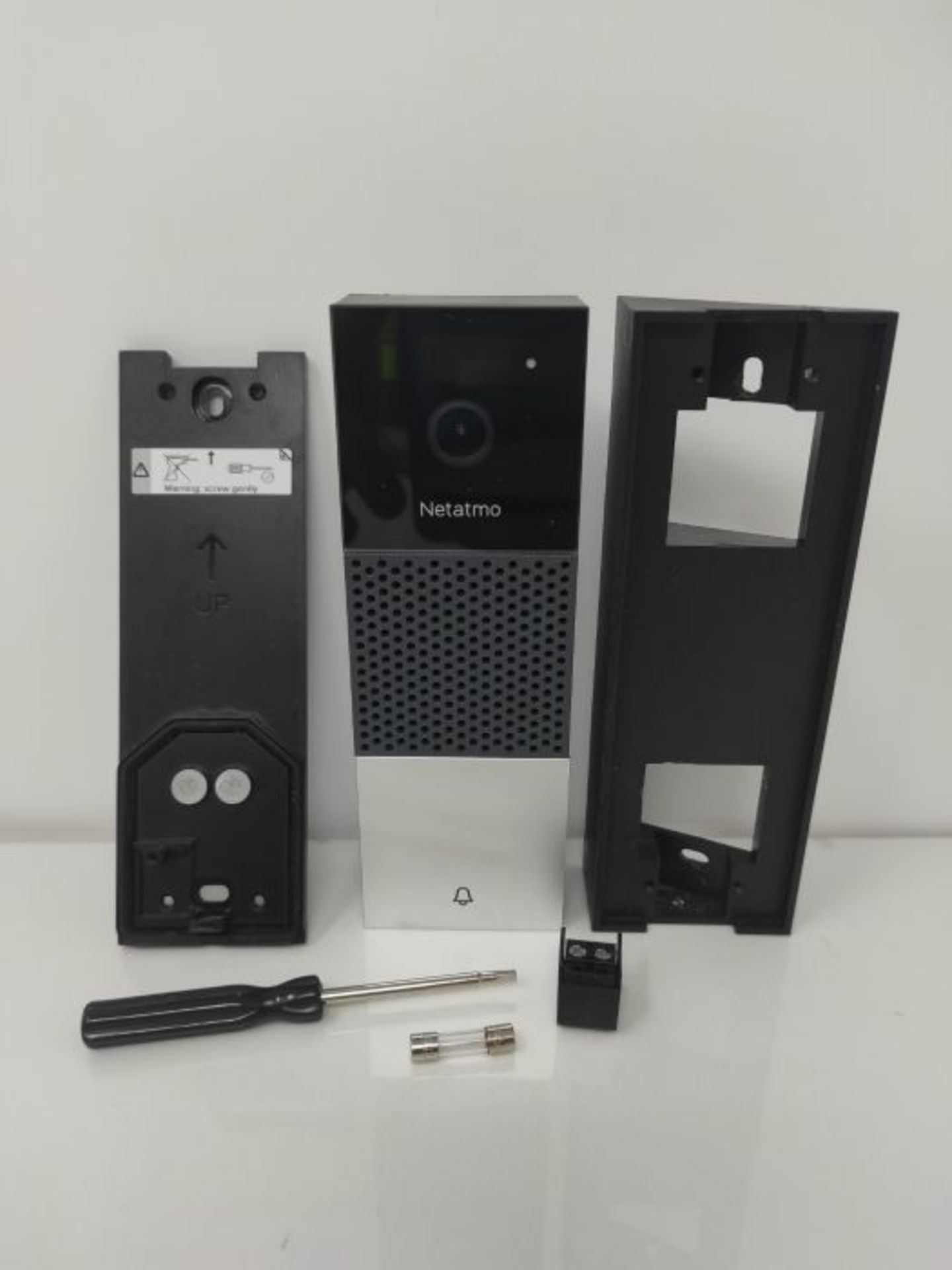 RRP £219.00 Netatmo Smart Video Doorbell, 2-way audio, Person Detection, No Subscription Fees, HD - Image 2 of 3