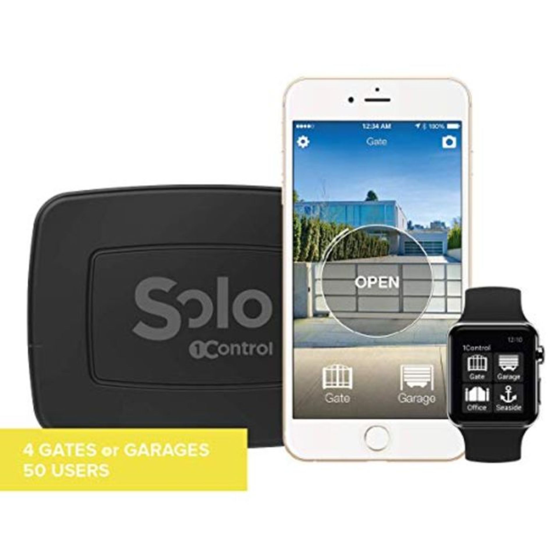 RRP £174.00 1Control Solo Evo, Ouvre-Porte Bluetooth sans Fil pour TÃ©lÃ©phone/Smartphone pour