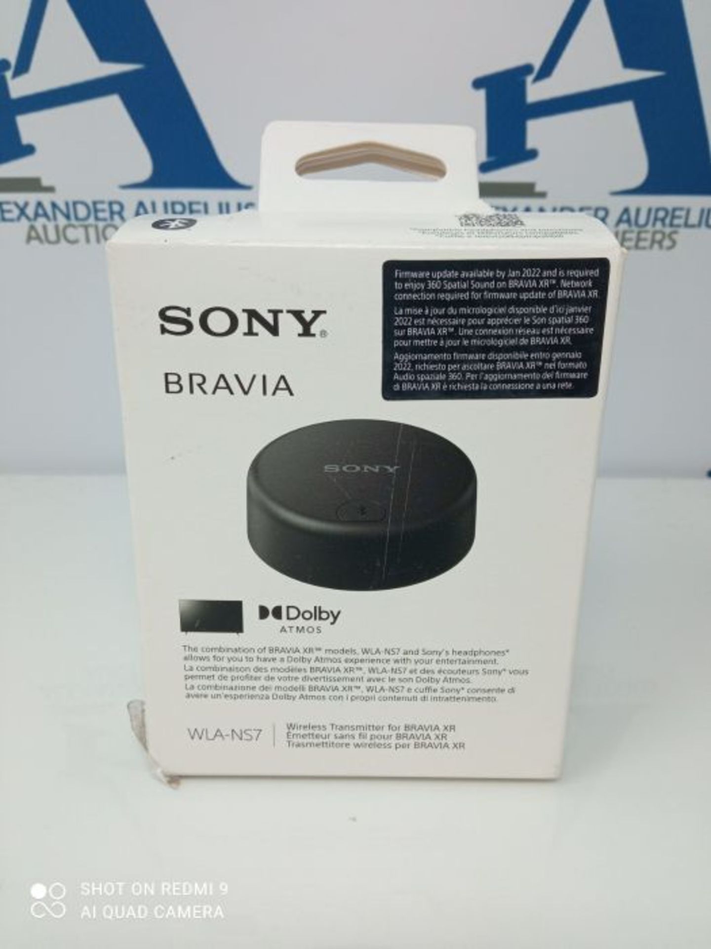 RRP £60.00 Sony WLA-NS7 - Wireless Bluetooth transmitter that enables Dolby Atmos sound on select - Image 2 of 3