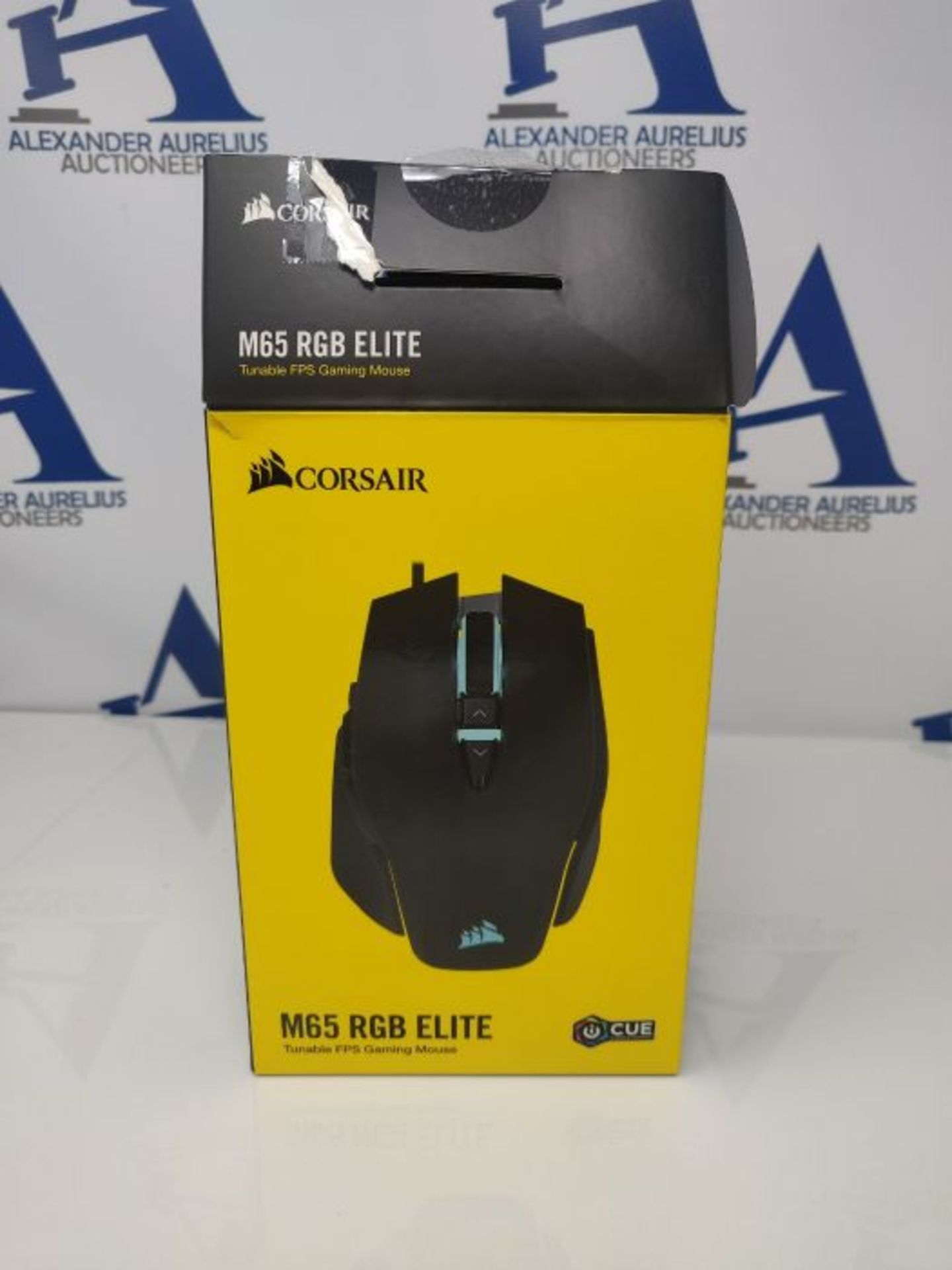 RRP £54.00 Corsair M65 ELITE RGB Optical FPS Gaming Mouse (18000 DPI Optical Sensor, Adjustable W - Image 2 of 3