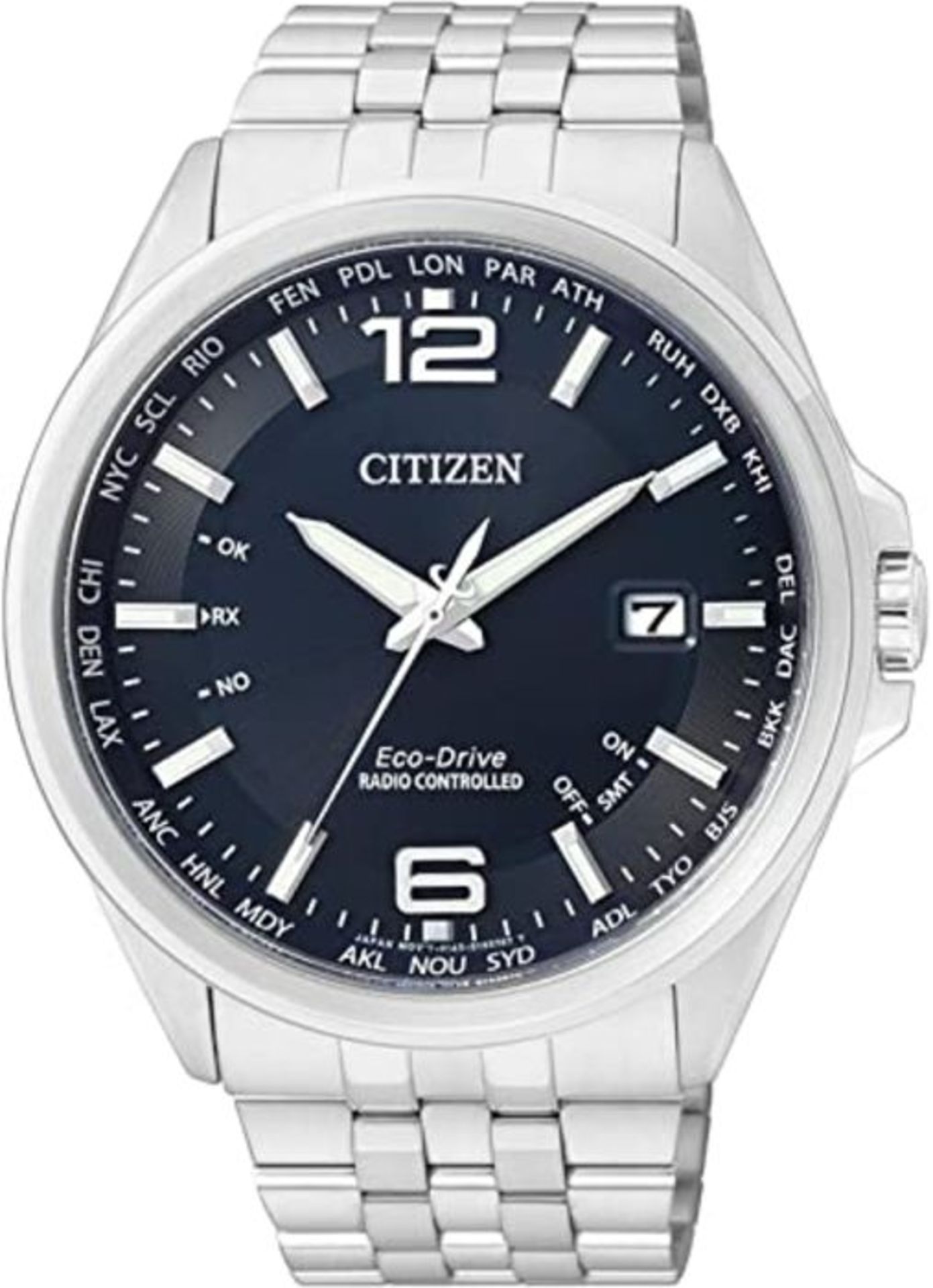 RRP £296.00 Citizen Herren Analog Quarz Uhr mit Edelstahl Armband CB0010-88L