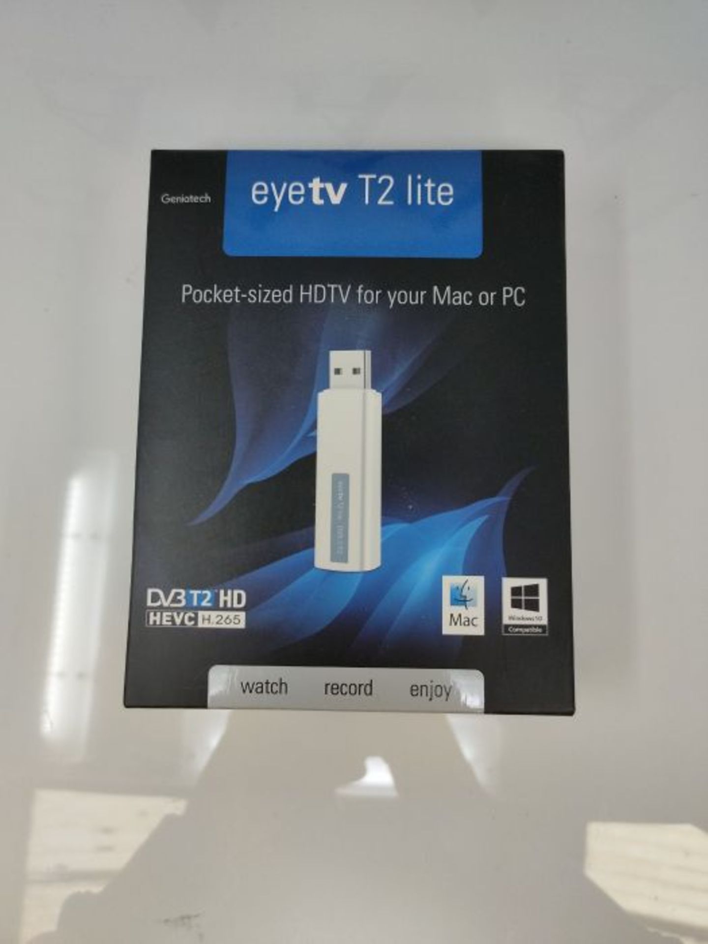 RRP £62.00 Geniatech 1T2L20161001 Externe TV-EmpfÃ¤nger (EIN- und Umsteiger zu DVB-T2 HD) weiÃ - Image 2 of 3