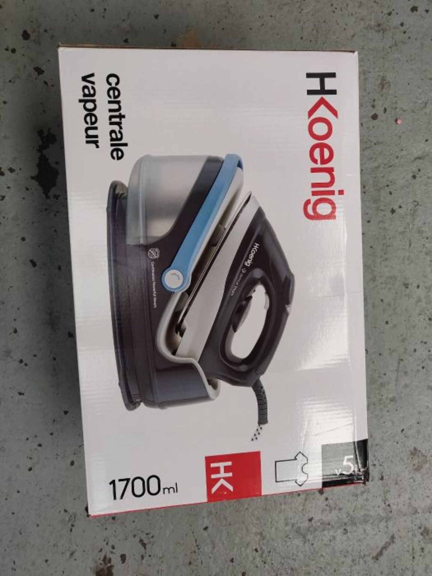 RRP £59.00 H.Koenig V5i Steam Generator, 2400 Watt - Image 2 of 3