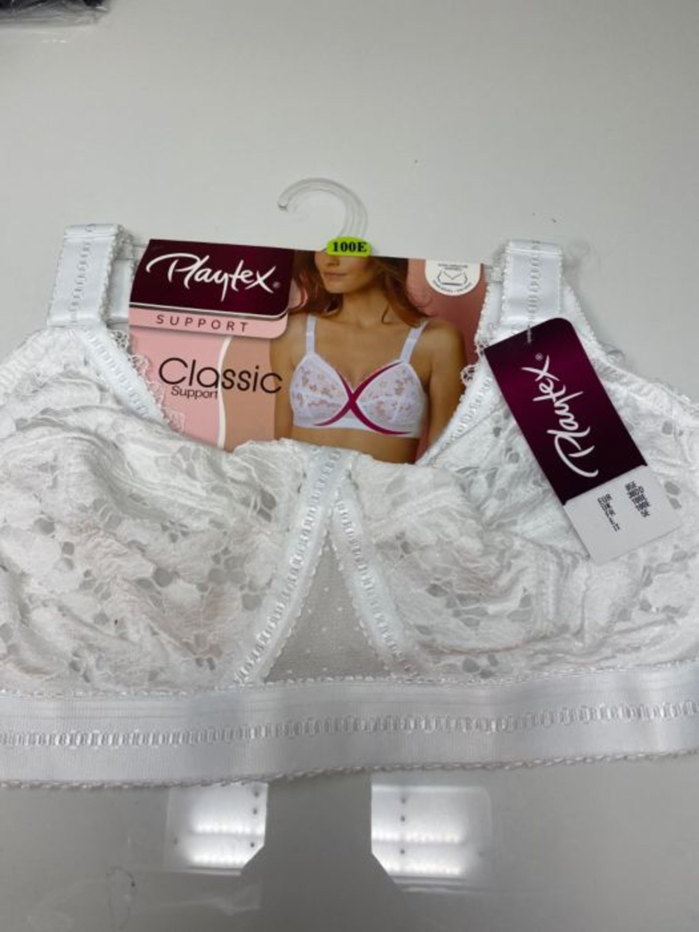 Playtex Women's Cross Your Heart Non Wired Everyday Bra, White, (White) 38DD (Manufact - Image 2 of 2