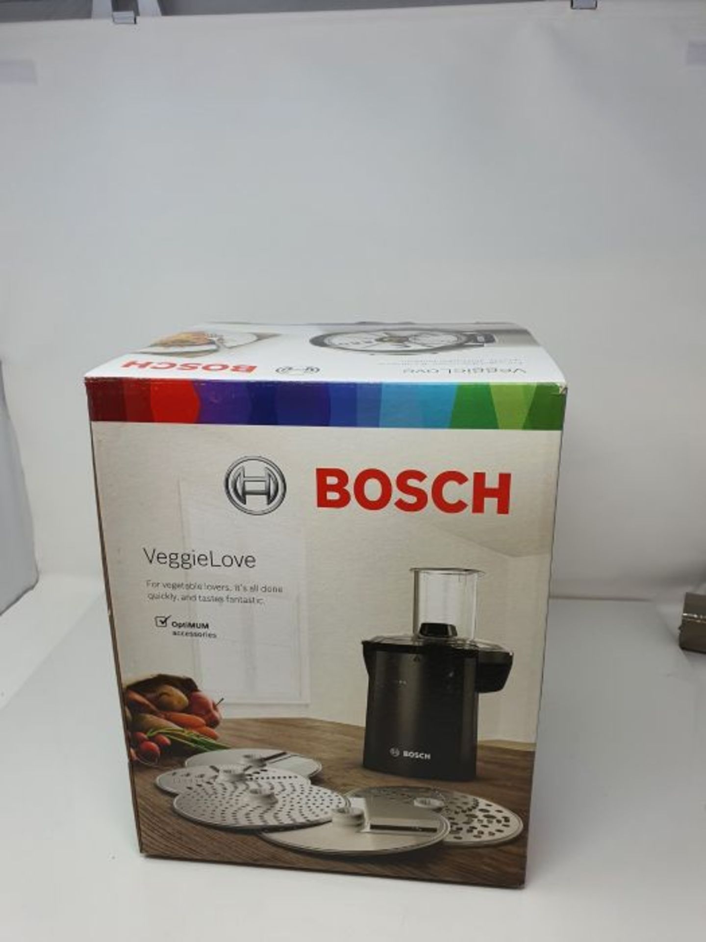 RRP £64.00 Bosch VeggieLove Set MUZ9VL1, Aluminium, Black, Metallic - Image 2 of 3