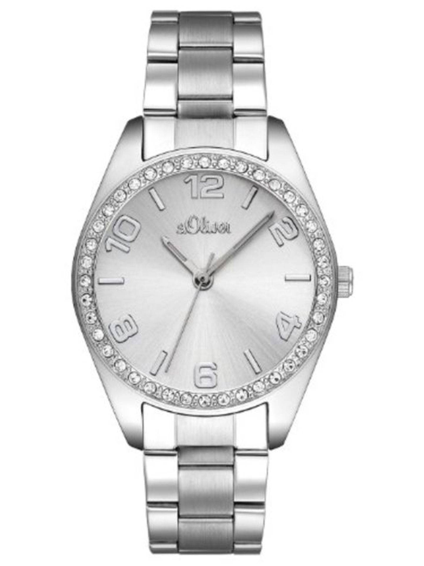 RRP £57.00 [INCOMPLETE] s.Oliver Damen Analog Quarz Armbanduhr mit Edelstahlarmband SO-2276-MQ