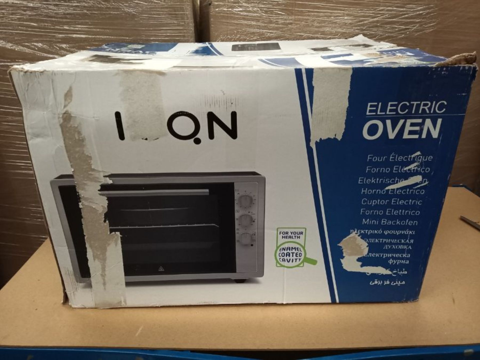 RRP £125.00 ICQN 60 liter XXL mini oven | 1800 W | Circulating air | Pizza oven | Double glazing | - Image 2 of 3