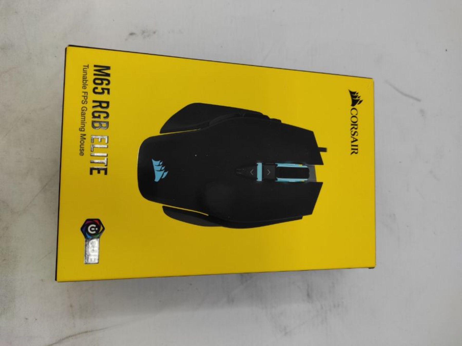 Corsair M65 Elite RGB FPS Gaming Maus (18.000 DPI optischer Sensor, RGB LED Hintergrun - Image 2 of 3