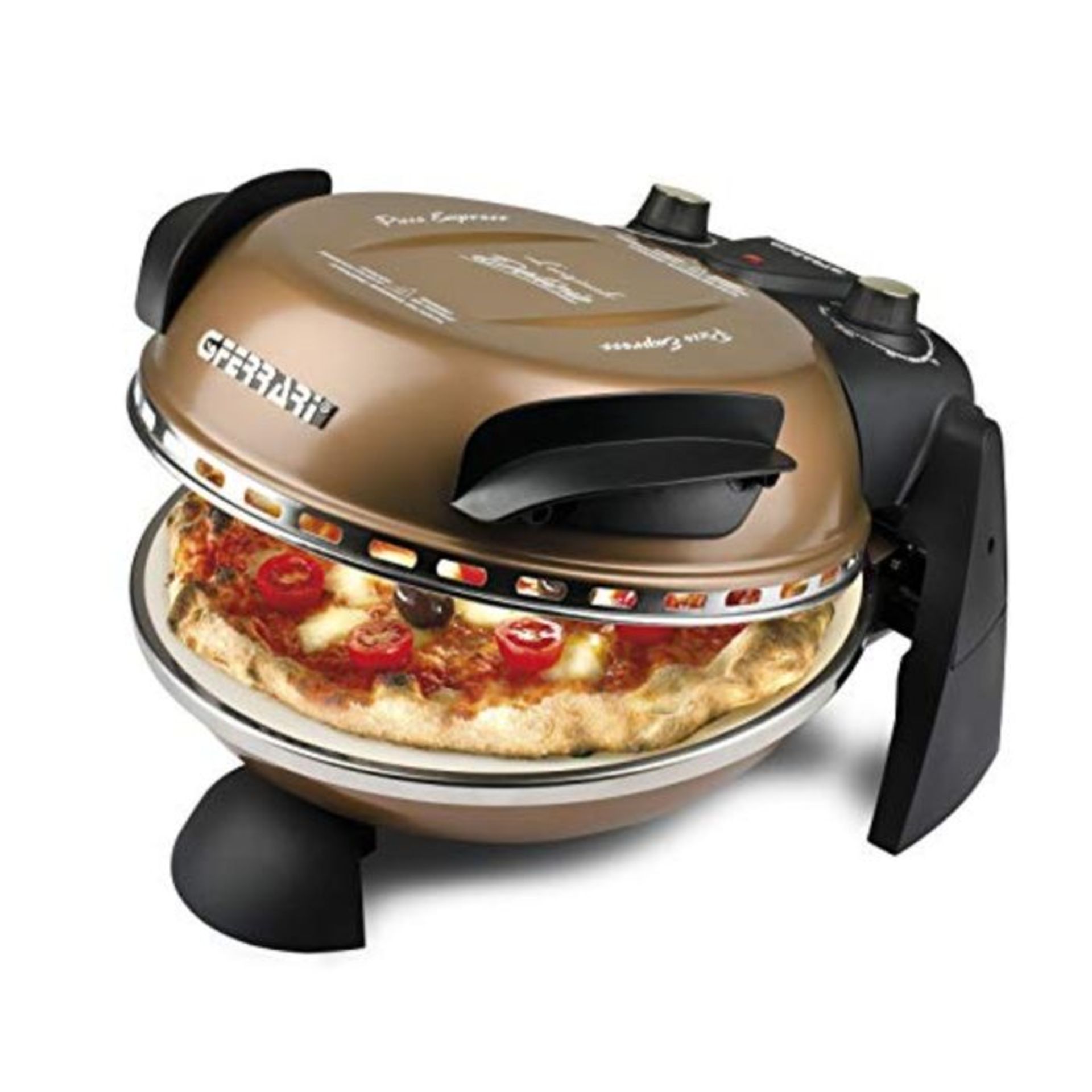 RRP £105.00 G3 Ferrari G10006 Delizia Pizza Oven, 1200 W, Lacquered Metal, Copper