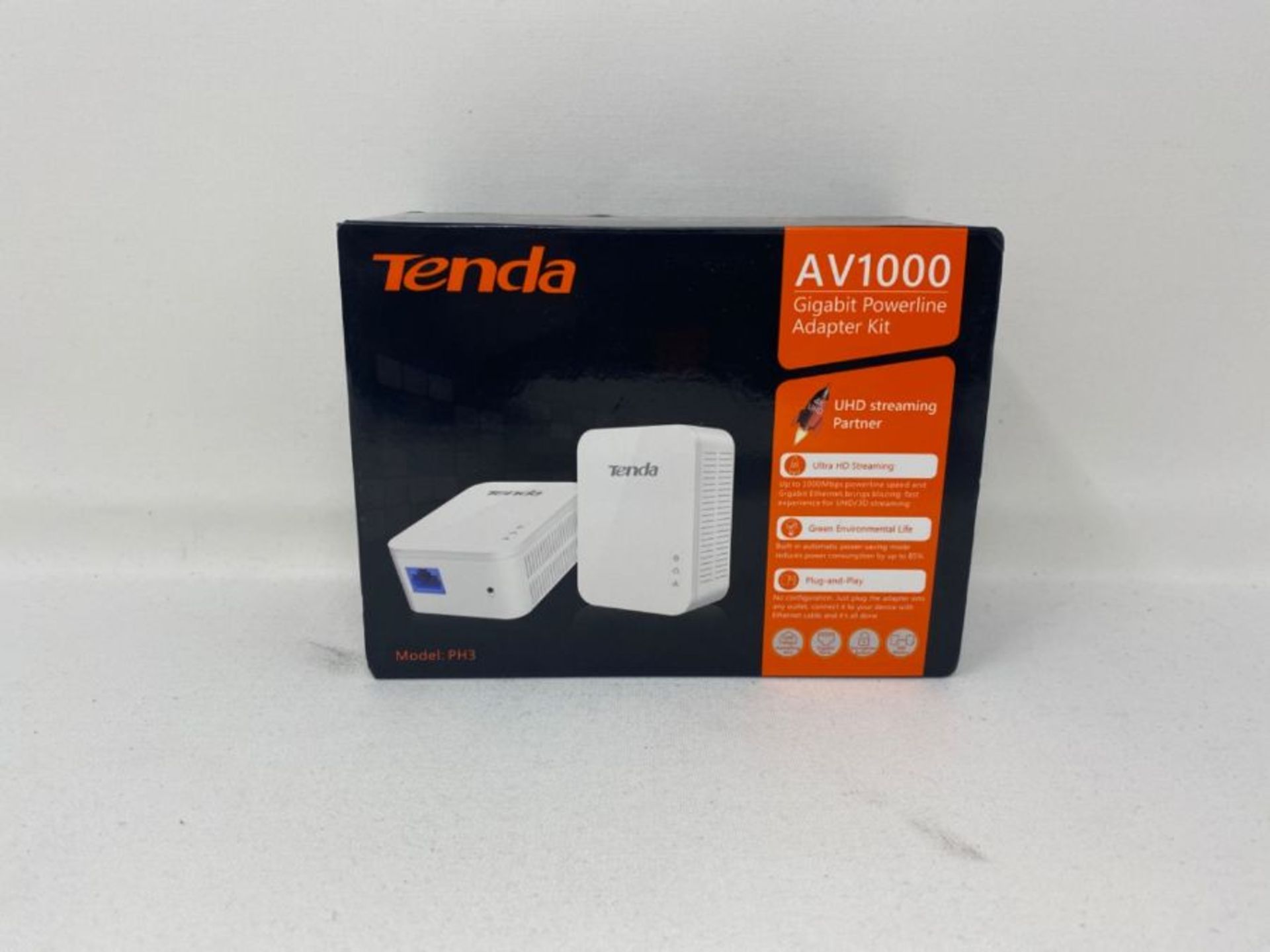 Tenda PH3 Kit Powerline ,AV1000 su Powerline Adapter, 1 Porta Gigabit, Plug and Play, - Image 2 of 3