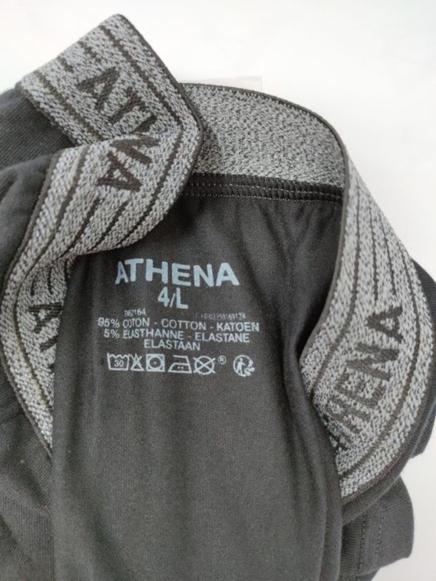 ATHENA Homme Promo Basic Coton Boxer, Multicolore (Noir/Noir/Noir/Noir/Bleu/Noir/Bleu - Image 2 of 3