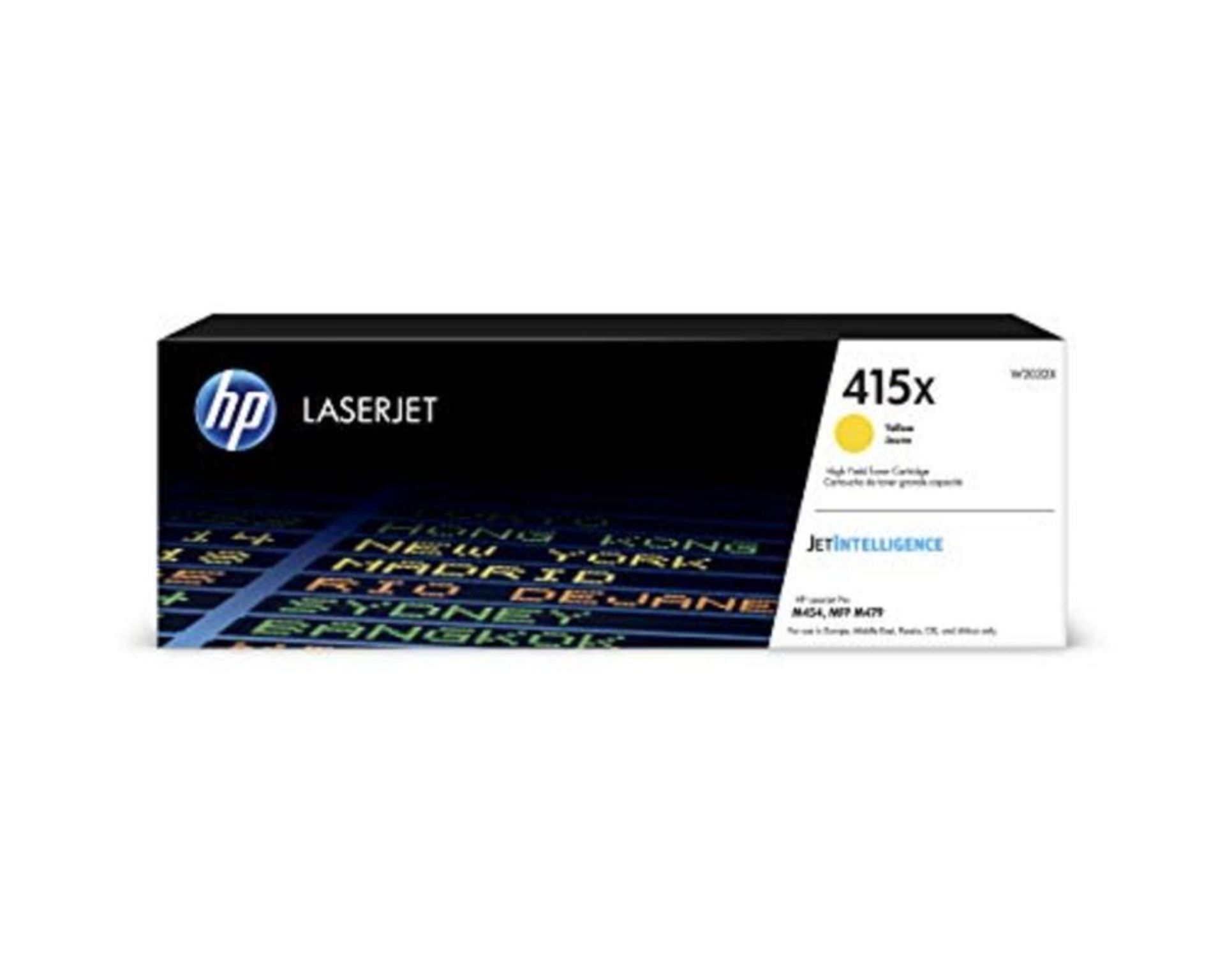 RRP £183.00 HP W2032X 415X High Yield Original LaserJet Toner Cartridge, Yellow, Single Pack