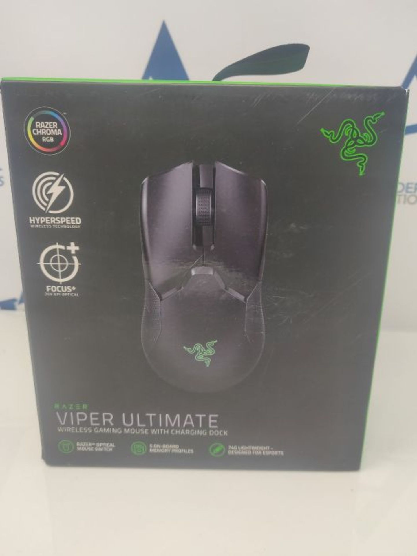 RRP £132.00 [INCOMPLETE] Razer Viper Ultimate - Wireless Gaming Mouse with Dock Station (HyperSpee - Image 2 of 3