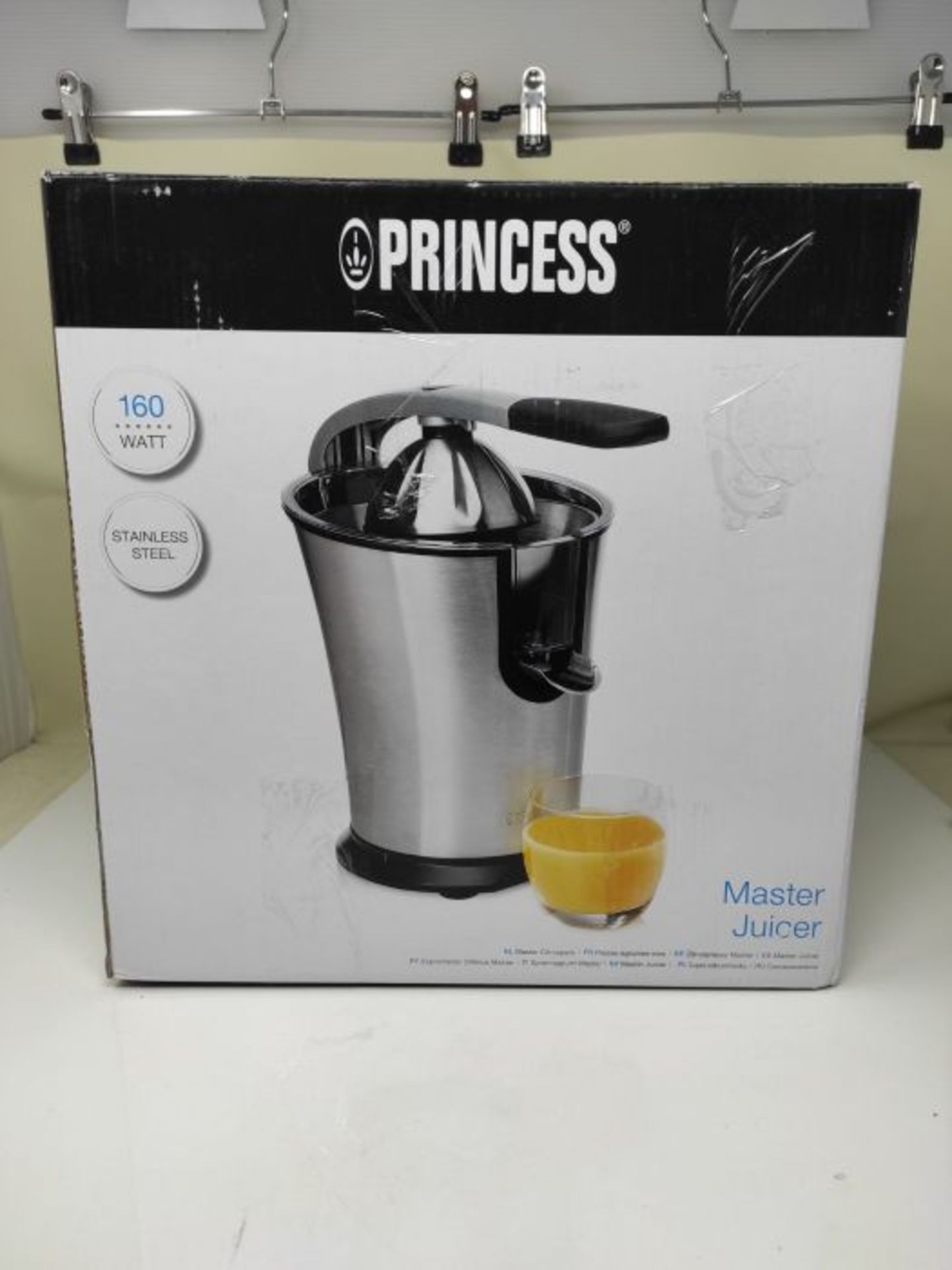 RRP £50.00 Princess Electric Citrus Juicer Master, 160 W, Professional Orange Juicer, Stainless S - Image 2 of 3