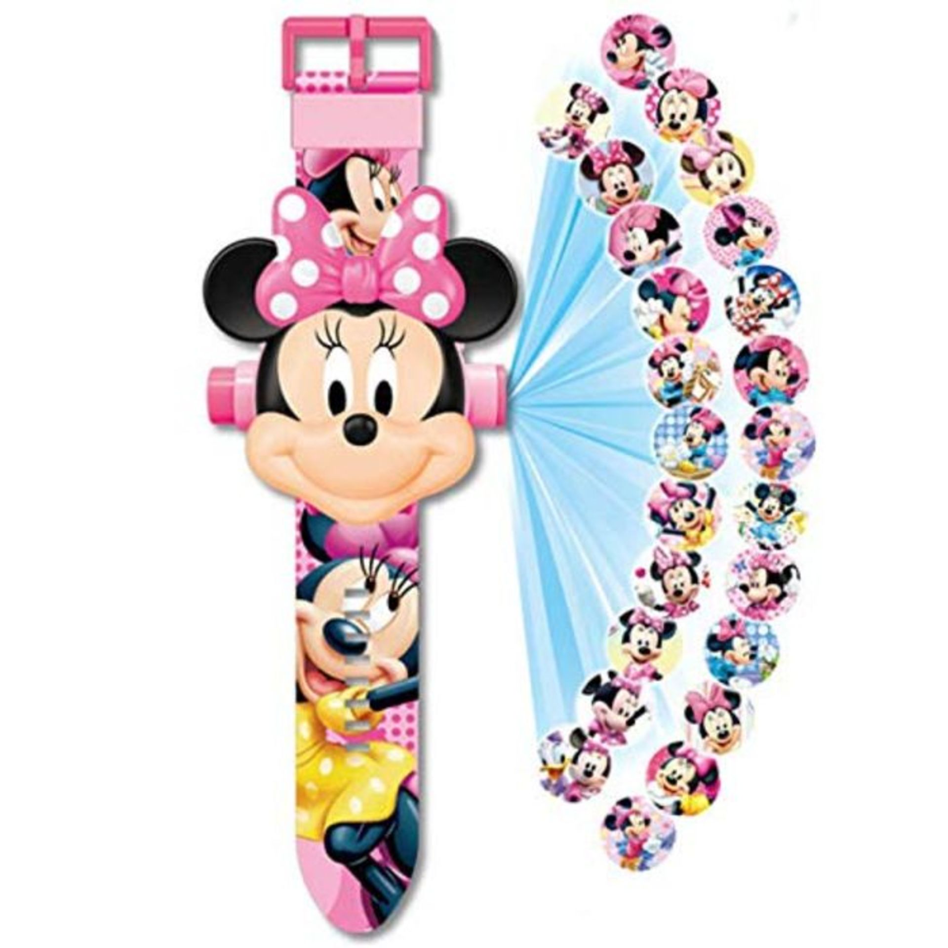 Orologio Minnie, con proiezione, con 20 personaggi Minnie, orologio digitale per bambi