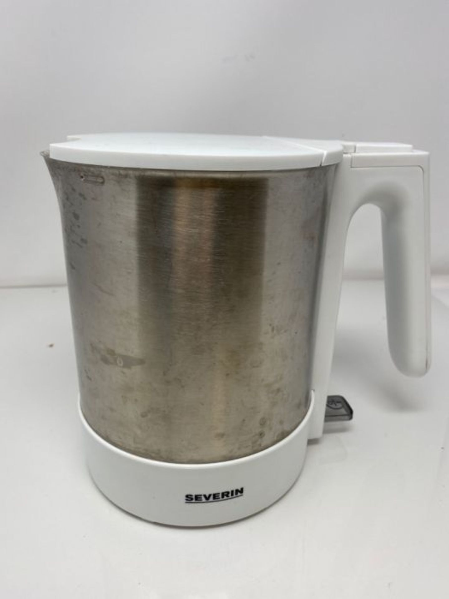 Severin WK 3419 electric kettle 1.7 L Stainless steel,White 2200 W WK 3419, 1.7 L, 220 - Image 2 of 3