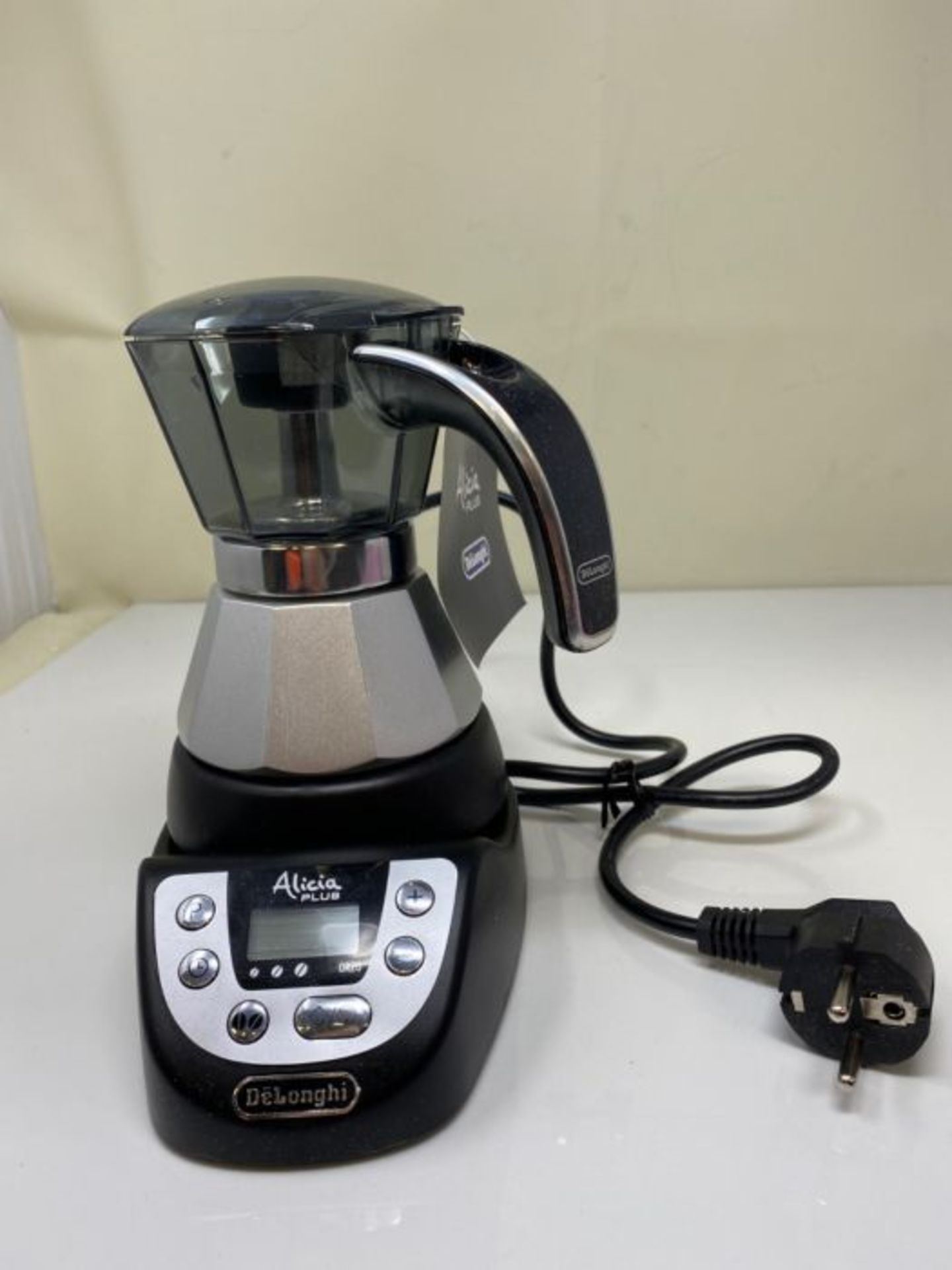 RRP £53.00 De longhi mocha electr. emkp21. b-timer function adapter barley-half - Image 3 of 3