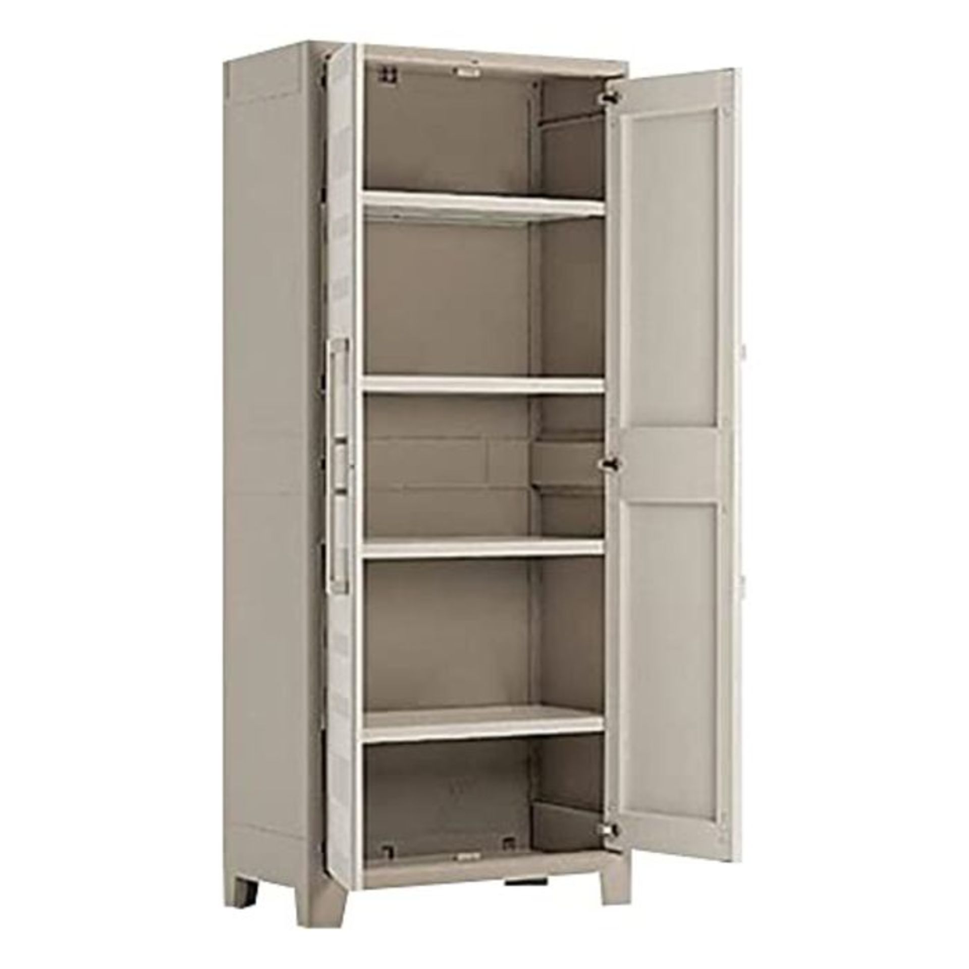 RRP £105.00 Kis Gulliver 9750000 0462 02 Plastic Cupboard, Low, 1 Piece, Beige