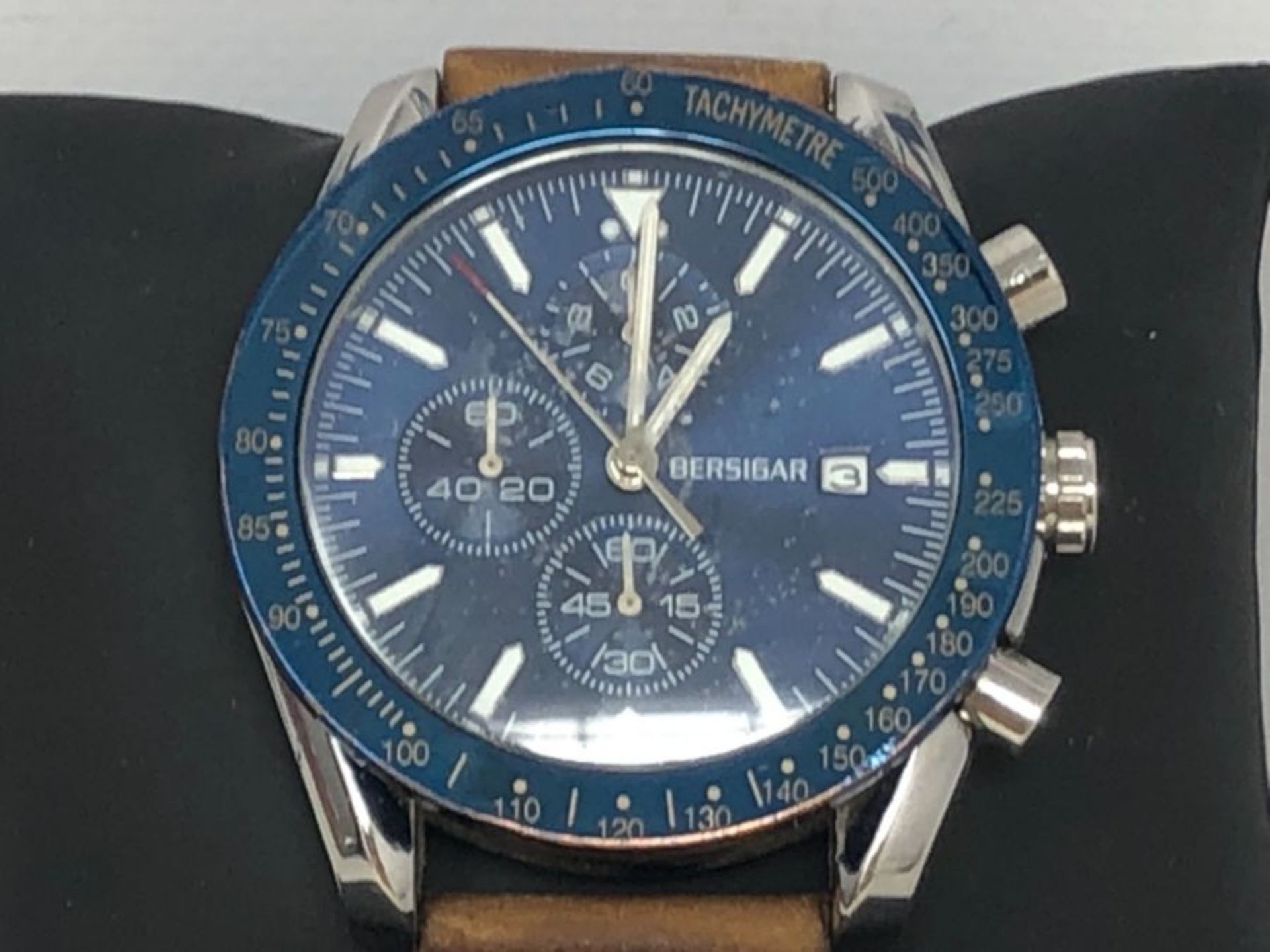 BERSIGAR Herren Uhr Chronograph Analogue Quartz Armbanduhr fÃ¼r mÃ¤nner Fashion Bu - Image 2 of 2