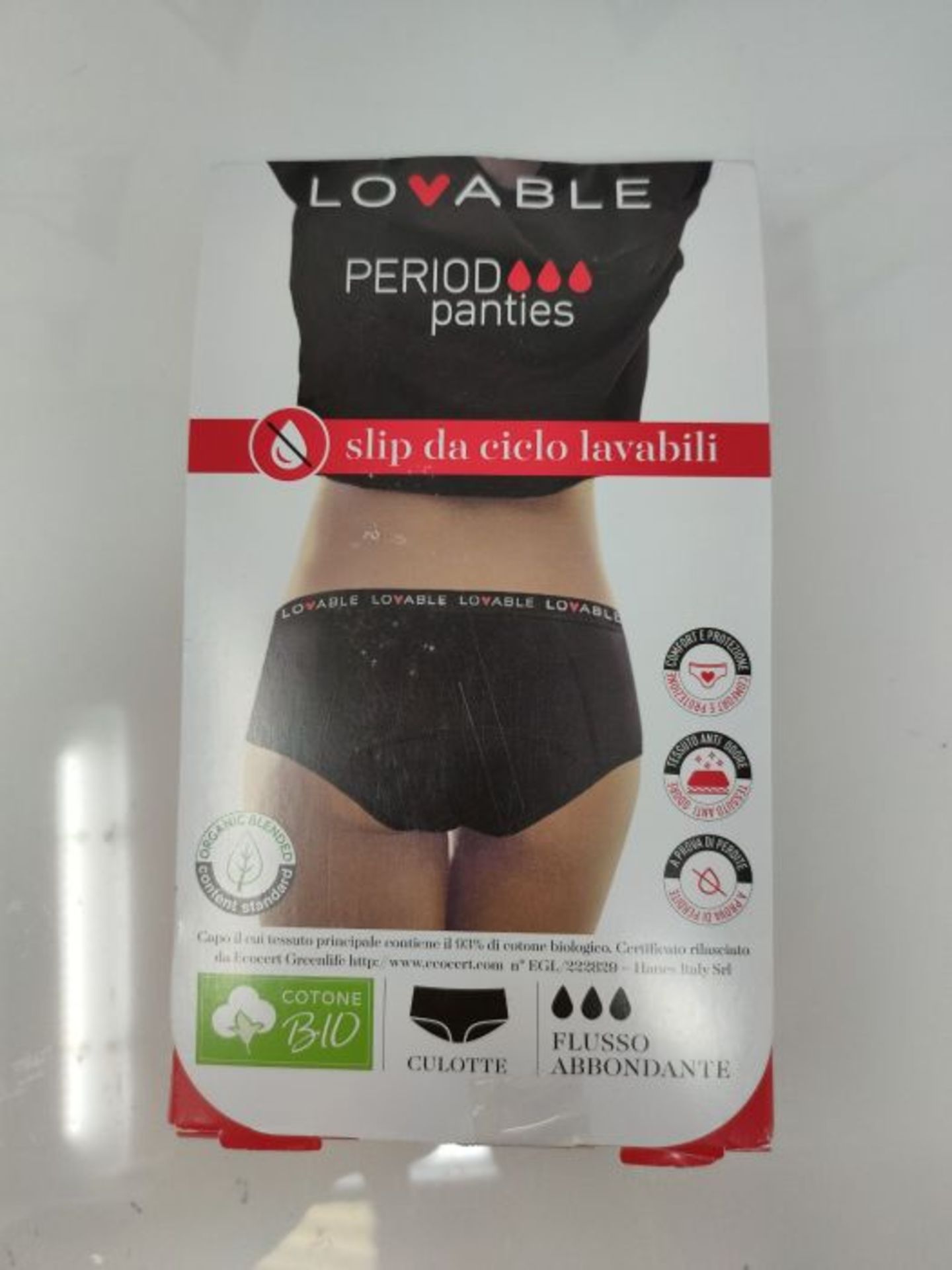Lovable Women's Period Panties Underwear, Nero, S (Pack of 2) - Image 2 of 3