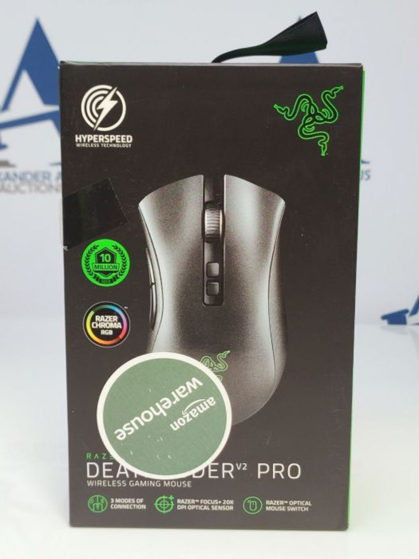 RRP £120.00 Razer DeathAdder V2 Pro - Wireless Gaming Mouse with Ergonomic Comfort (Optical Switch - Image 2 of 3